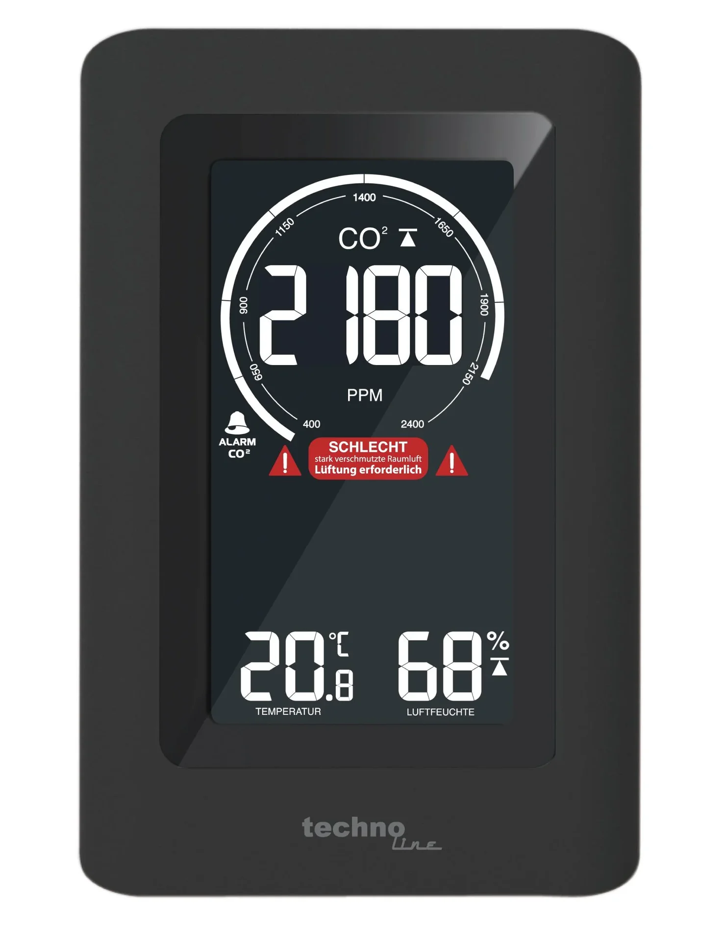 Luftgütemonitor mit Infrarot Gassensor und CO2 Erkennung - 1