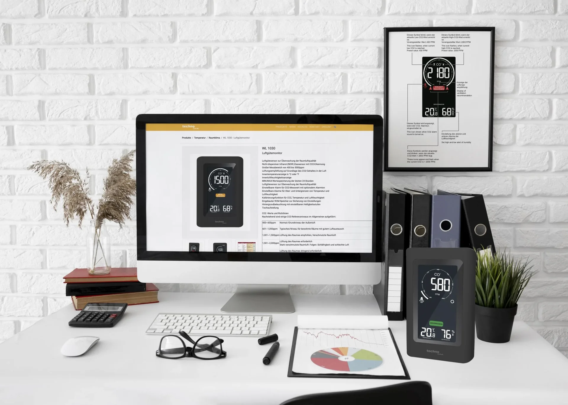 Luftgütemonitor mit Infrarot Gassensor und CO2 Erkennung - 2