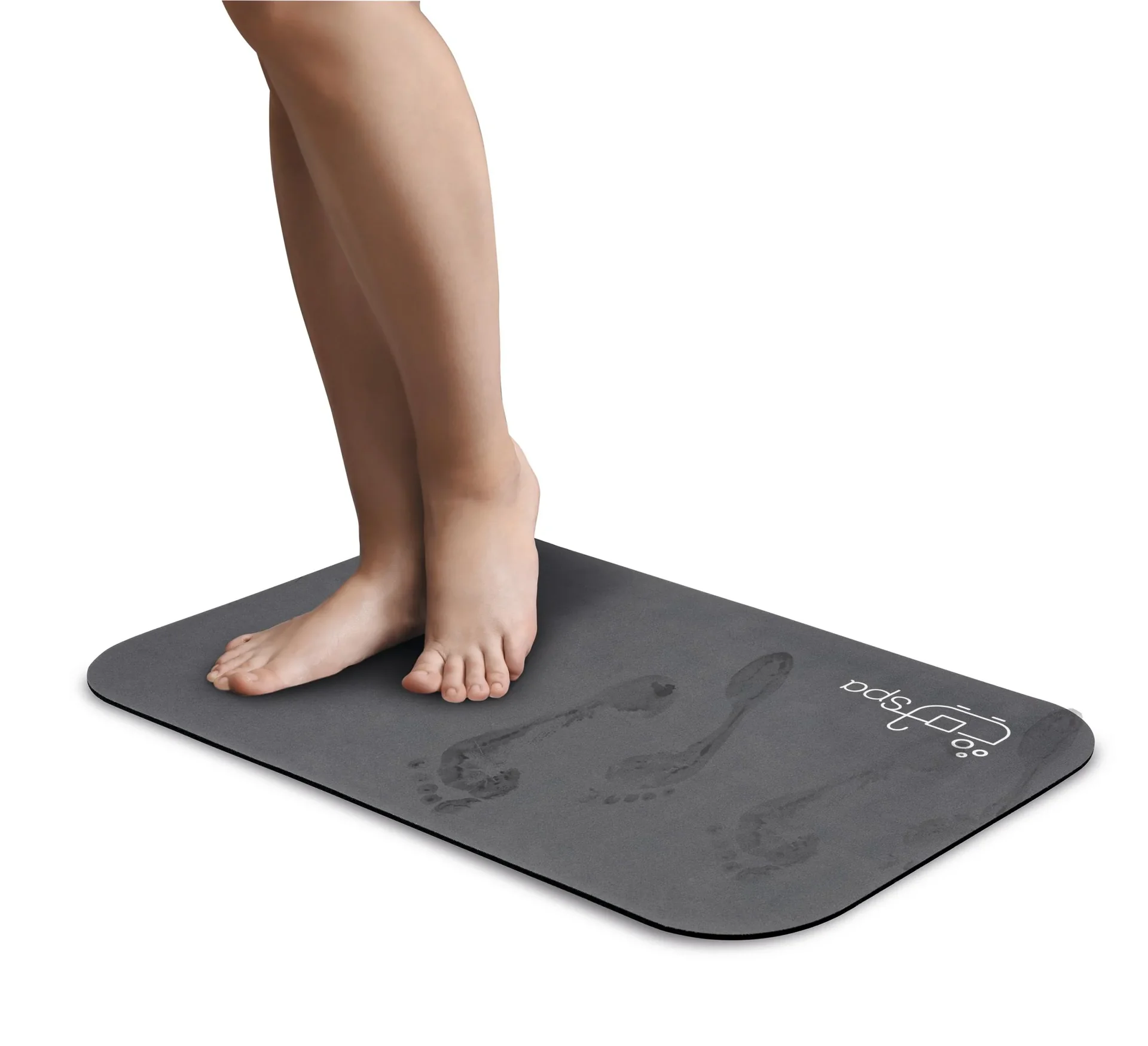 Superabsorbierende Badematte Spa, 40 x 60 cm dunkelgrau - 1