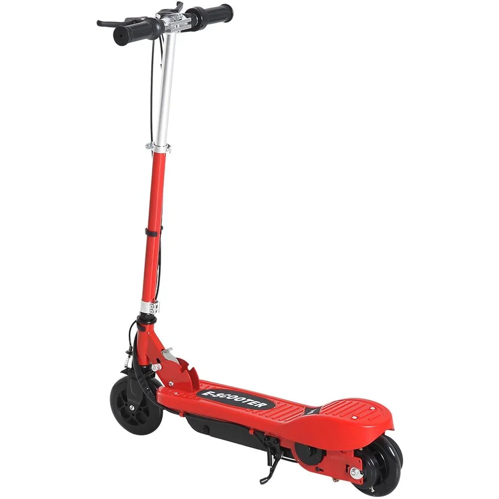 Elektroroller E-Scooter Cityroller klappbar Jugend Roller 12 km/h Kinder Metall Rot L74"W36"H73-91cm - 2