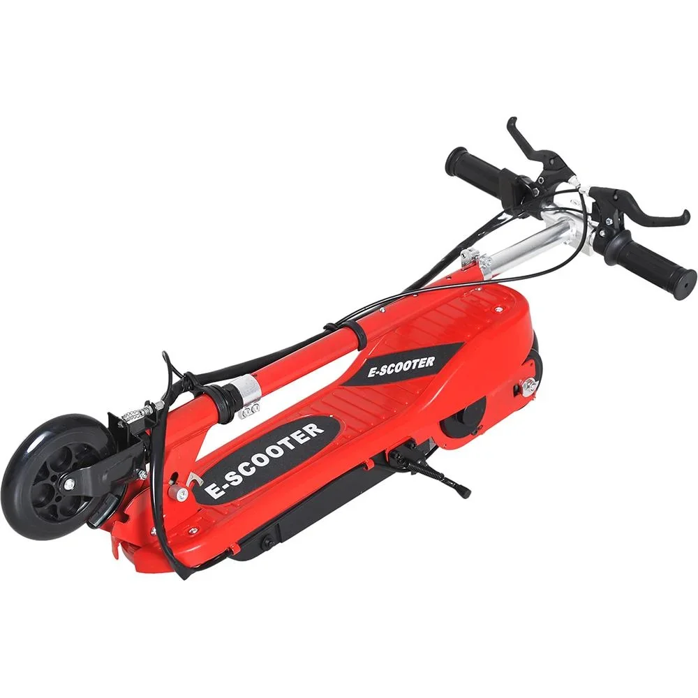 Elektroroller E-Scooter Cityroller klappbar Jugend Roller 12 km/h Kinder Metall Rot L74"W36"H73-91cm - 5