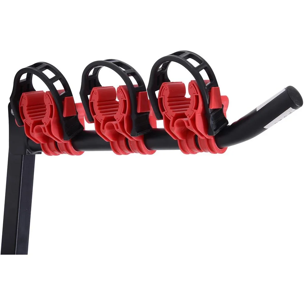 Fahrradheckträger für 3 Fahrräder Anhängerkupplungsträger Fahrradträger faltbar V-Form Metall + Kunststoff - 5