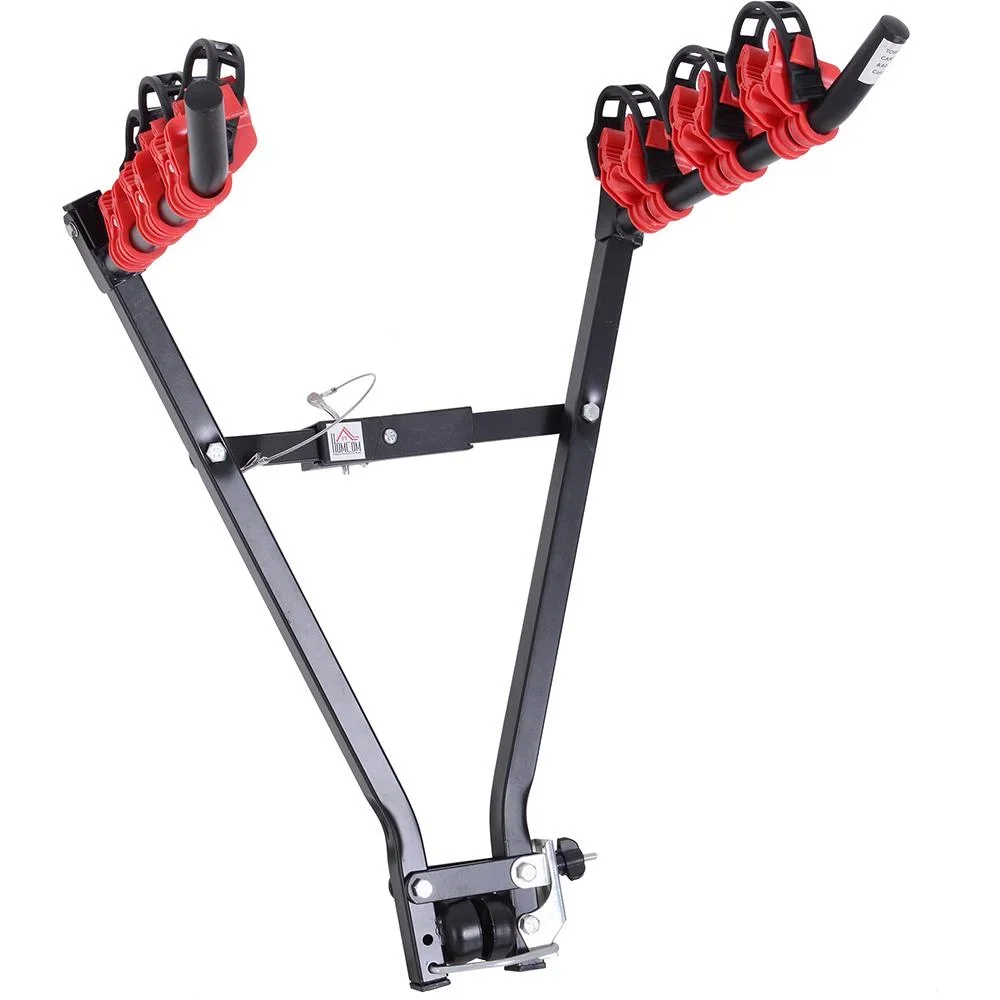 Fahrradheckträger für 3 Fahrräder Anhängerkupplungsträger Fahrradträger faltbar V-Form Metall + Kunststoff - 7