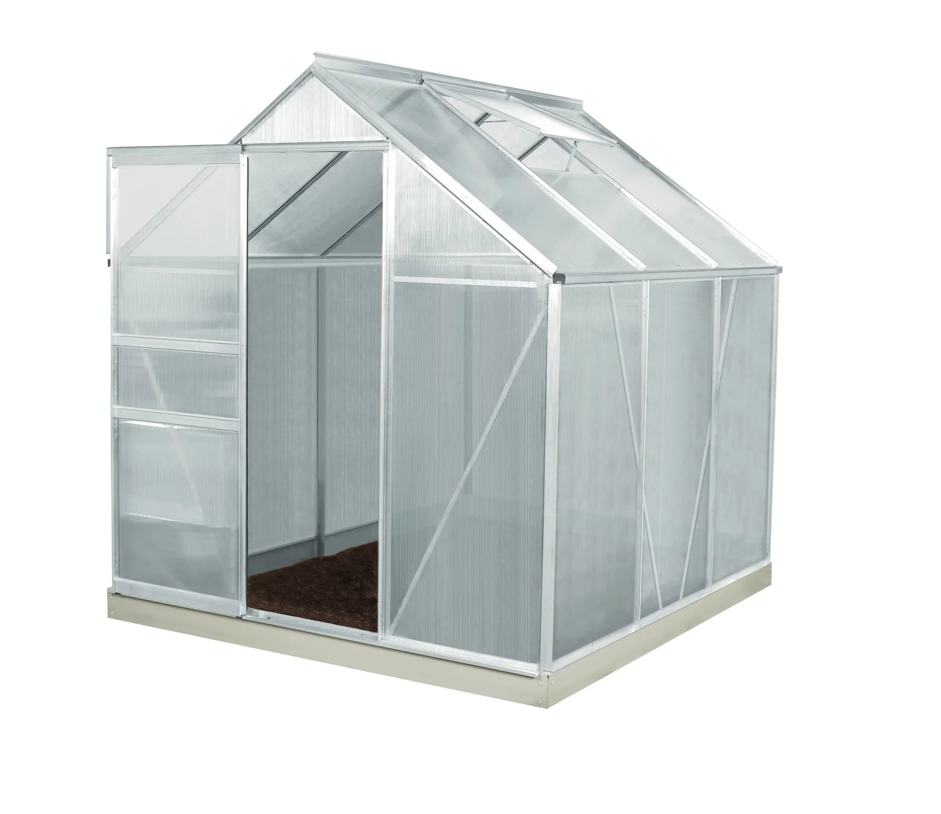 Gewächshaus Venus 3800 HKP 4 mm, Farbe alu - 2