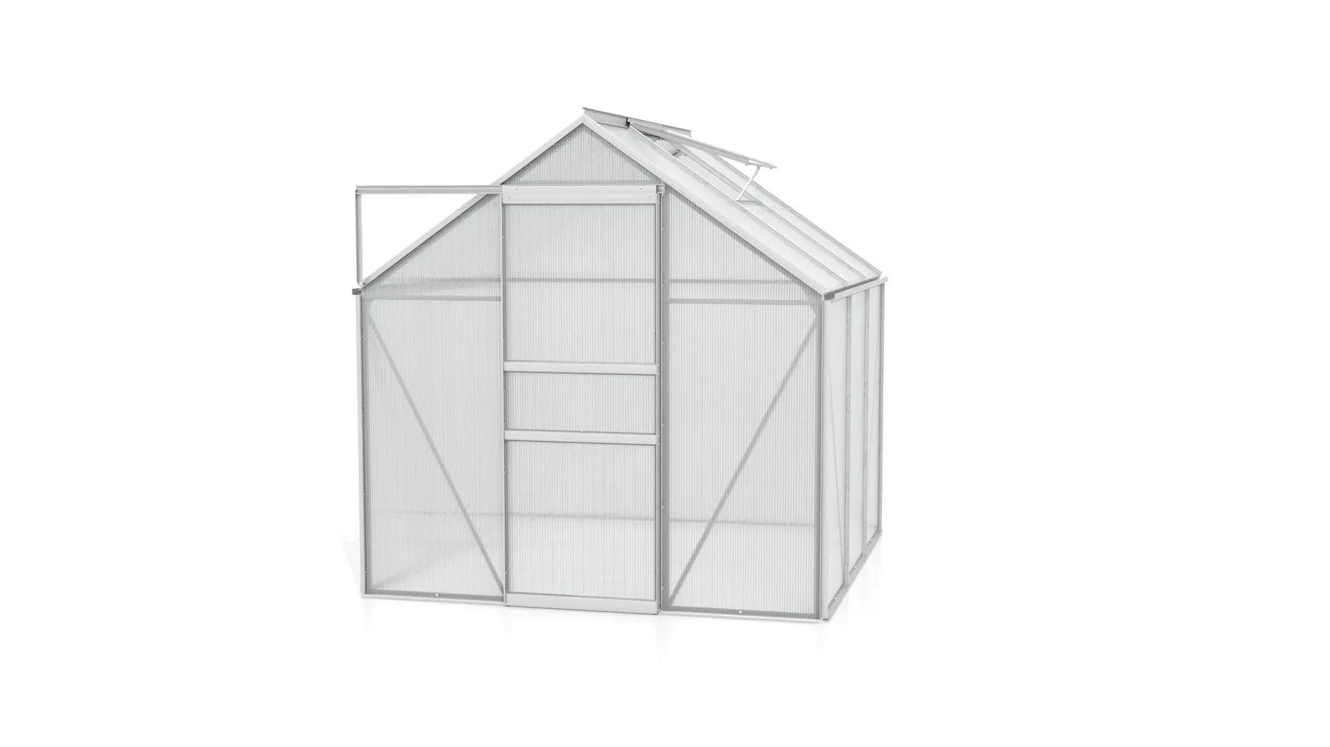 Gewächshaus Venus 3800 HKP 4 mm, Farbe alu - 4