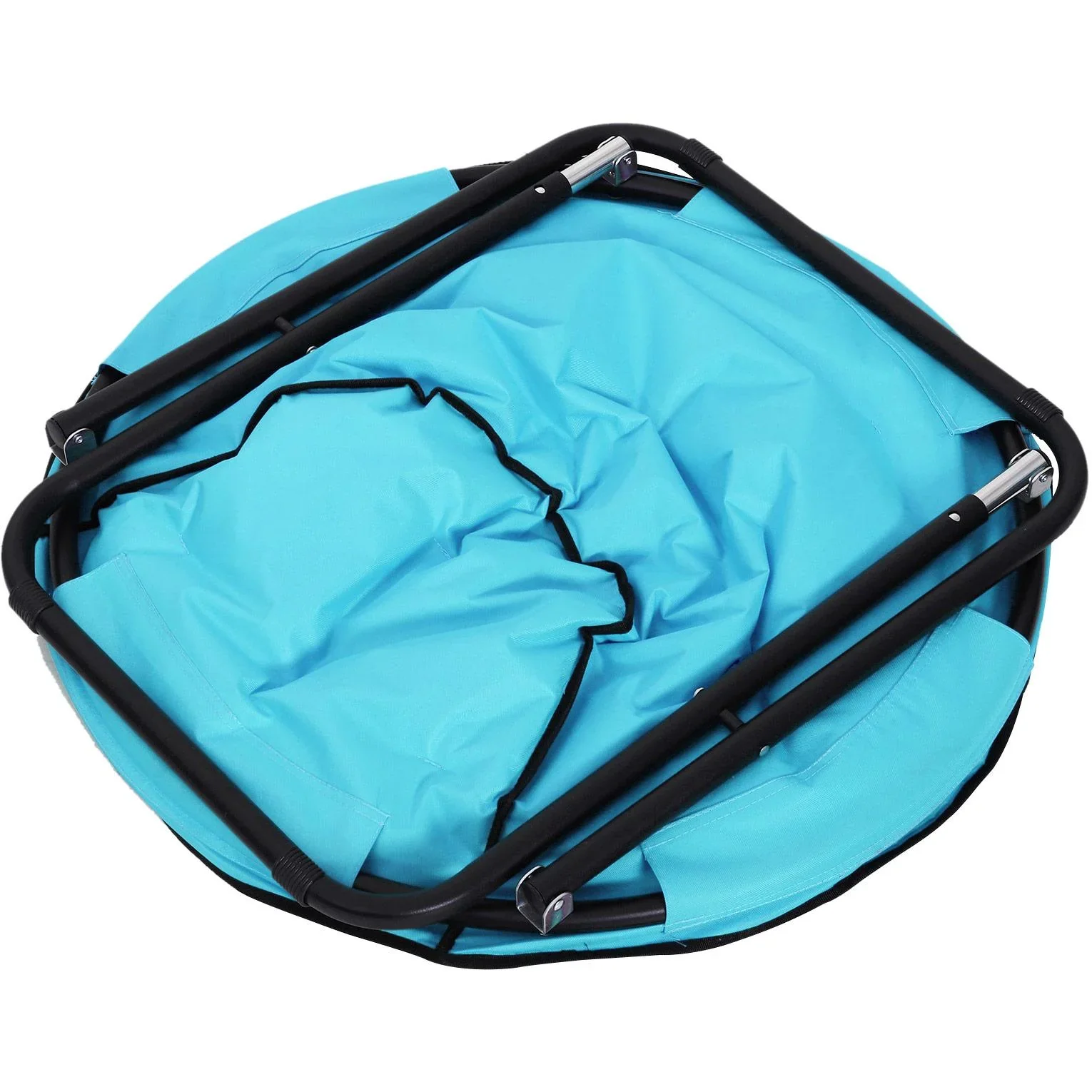 Klappstuhl Klappsessel Campingstuhl Gartenstuhl Blau 80 x 80 x 75 cm - 3