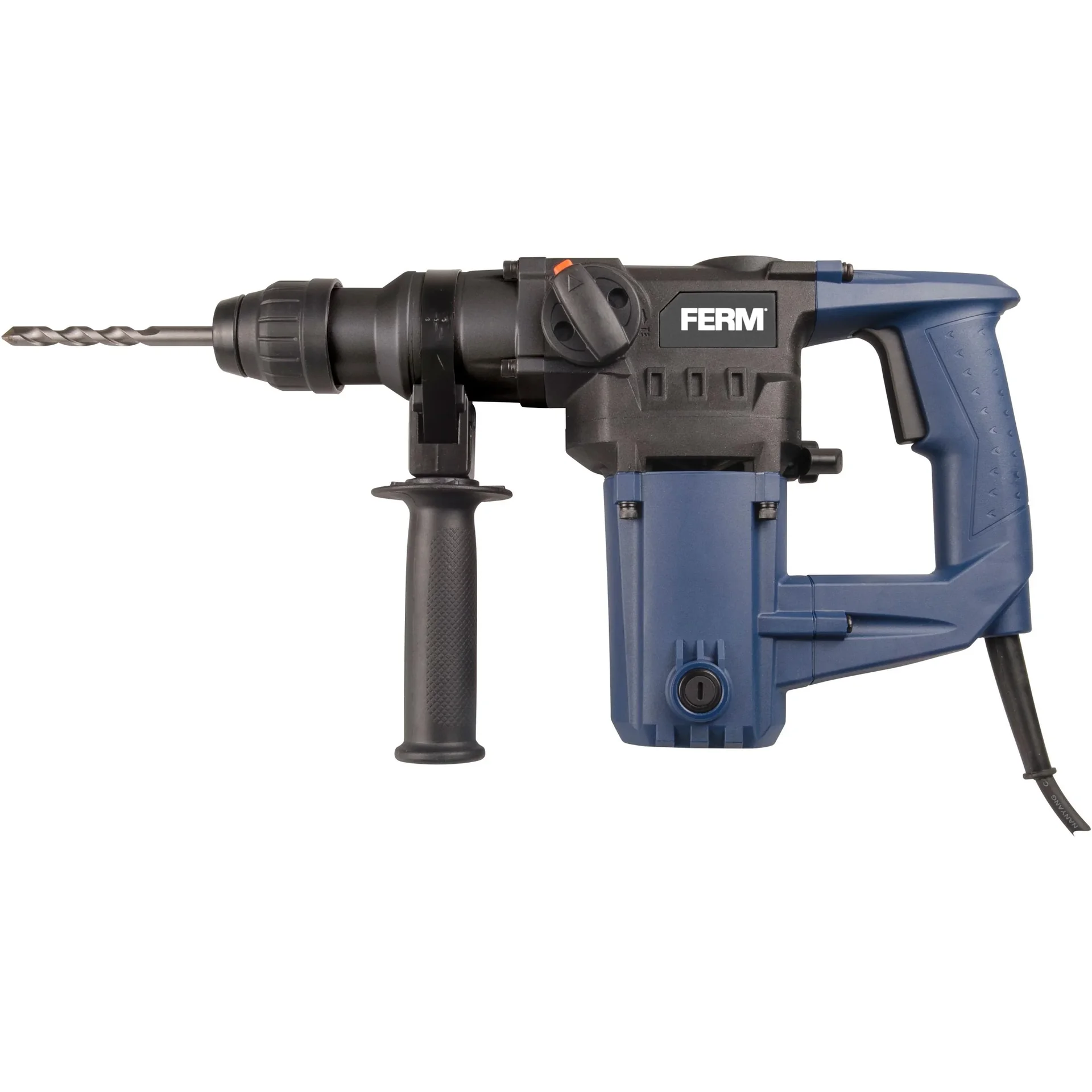 HDM1028 Bohrhammer 850W - Soft griff - 3 Funktionen - Inkl. 3 SDS Plus Bohrköpfe und 2 SDS Plus Werkzeugköpfe mit Aufbew - 1