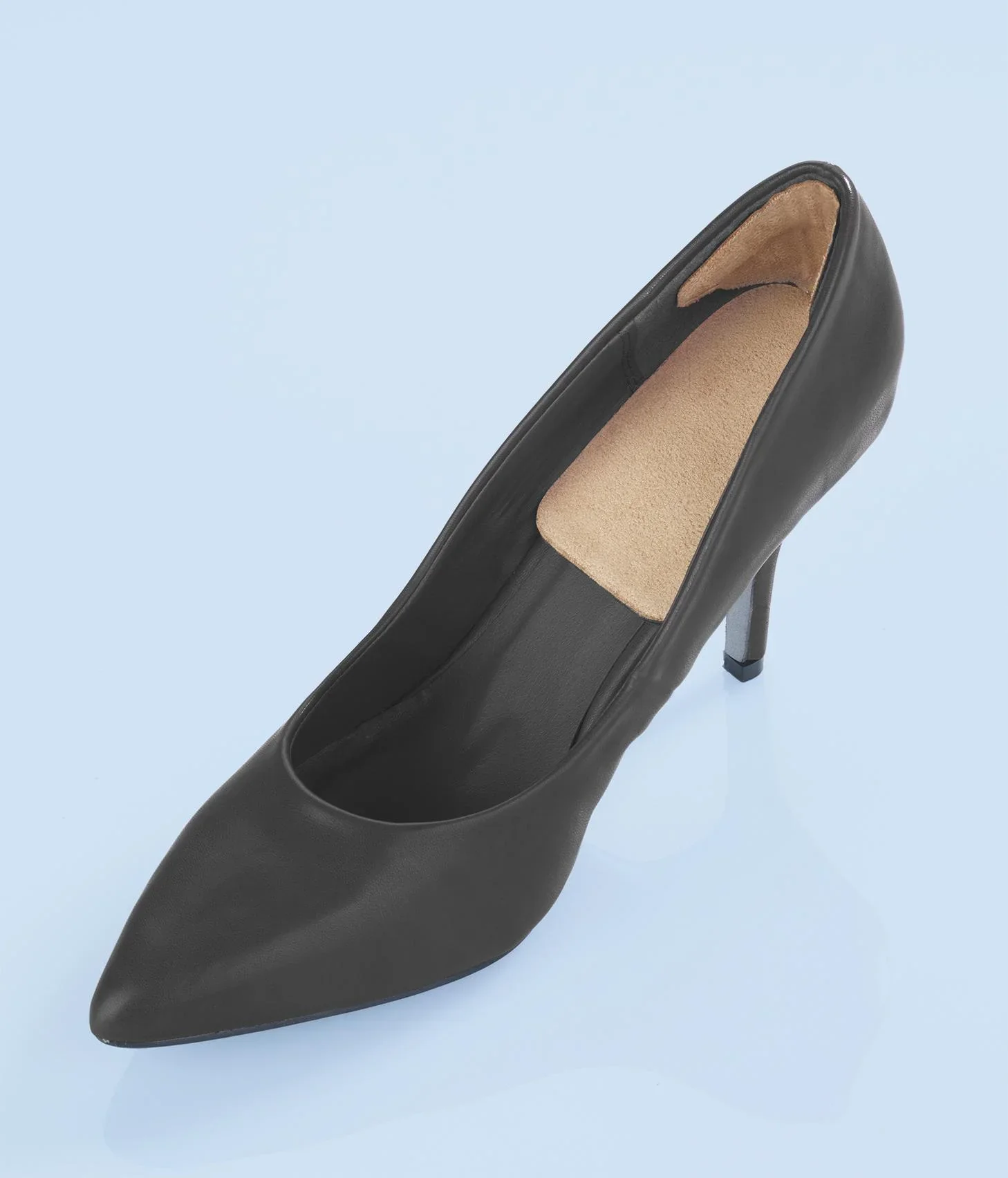 2 in 1 Gel-Fersenhalter mit Schuheinlage, Nude/ Hautfarben, 1 Paar - 2