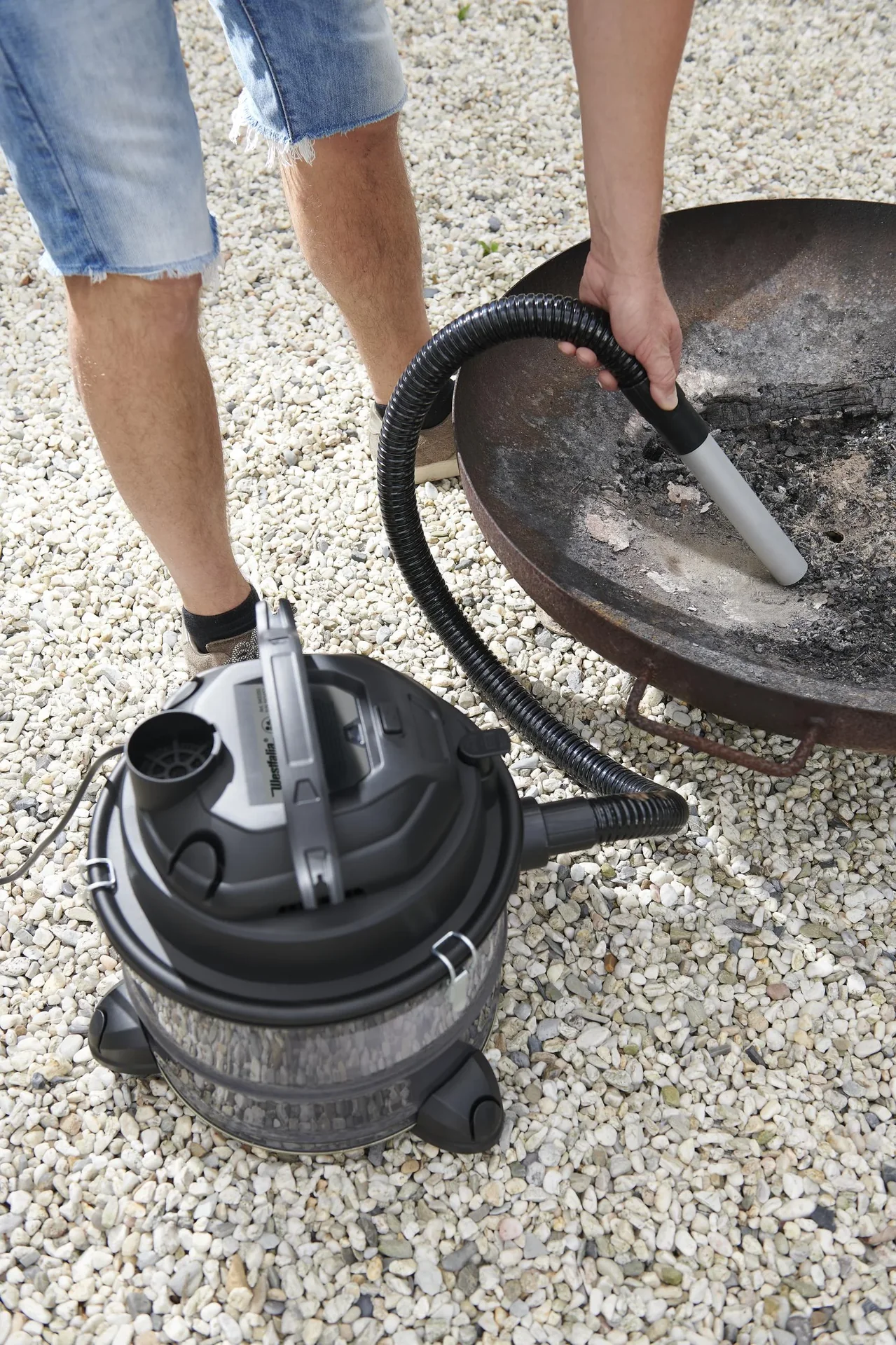 Aschesauger AS15LJB, Stahl, 800 Watt, 15 L - 1