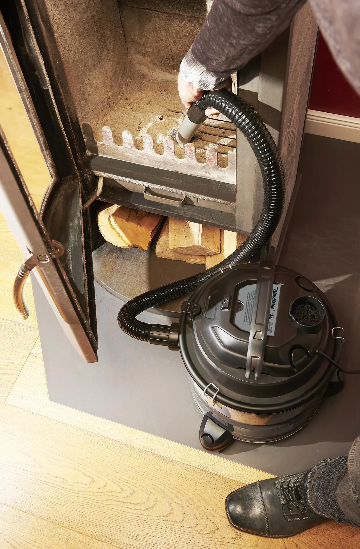 Aschesauger AS15LJB, Stahl, 800 Watt, 15 L - 4