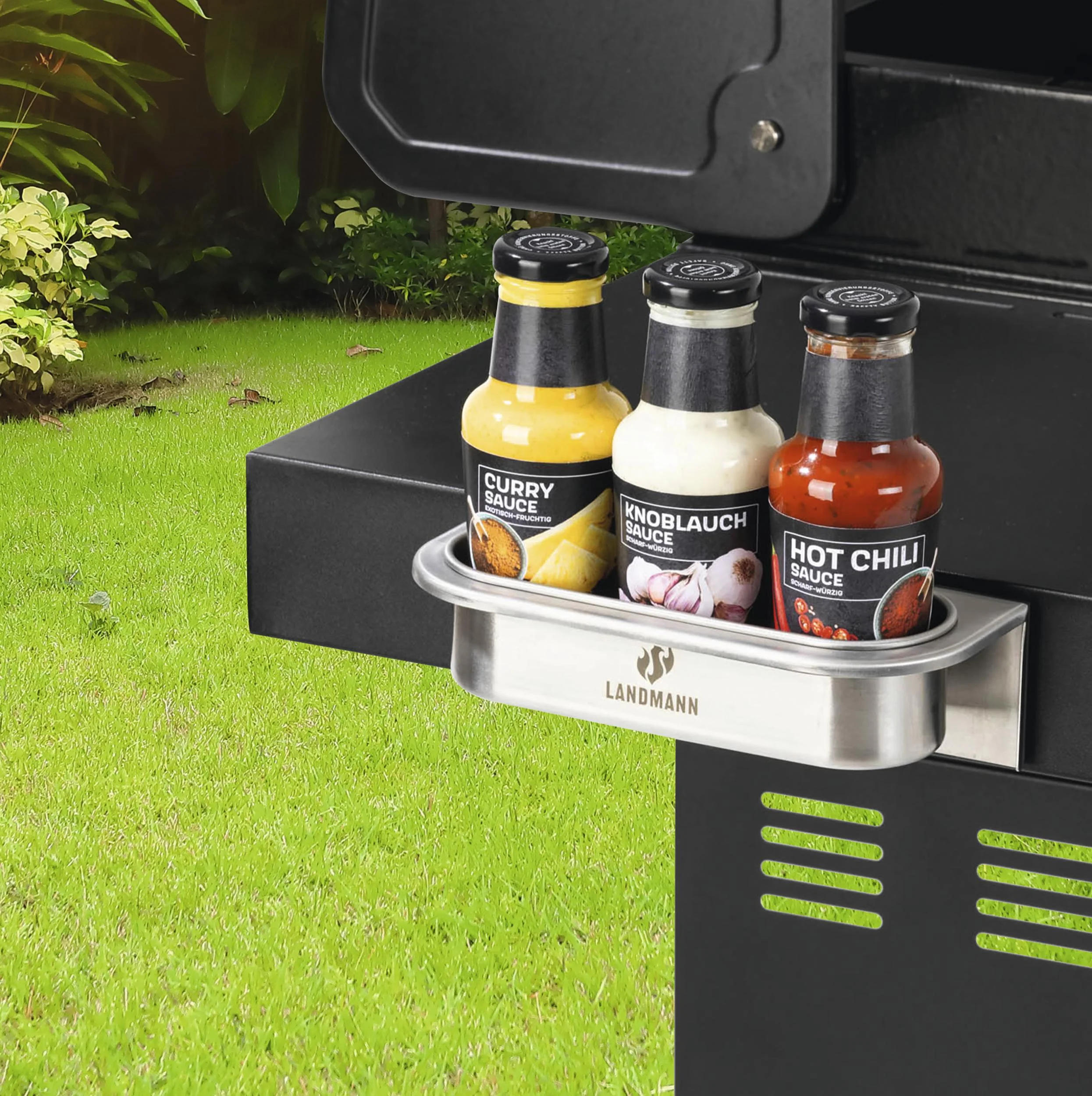 Soßenhalter Edelstahl, magnetisch - 0