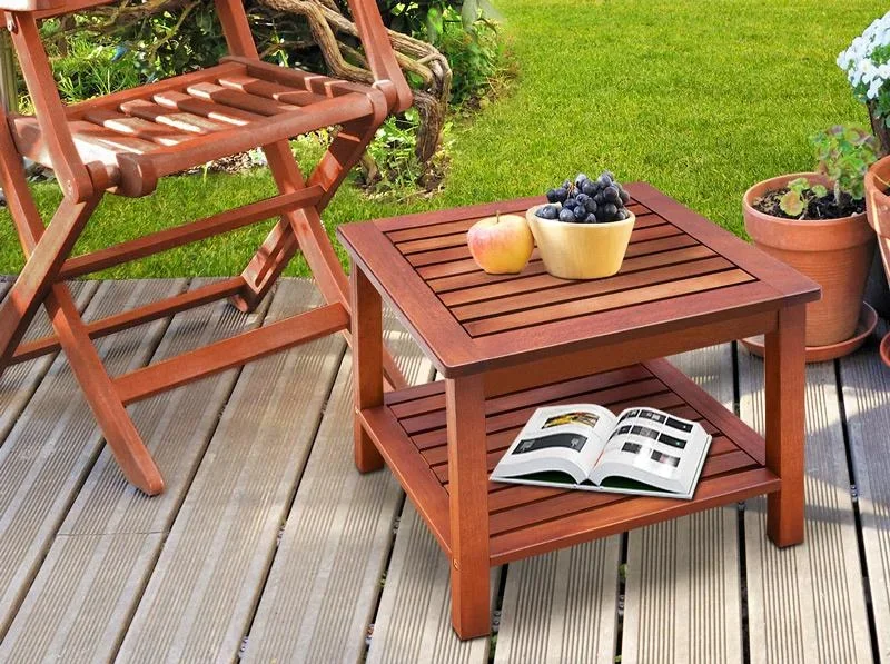 Beistelltisch/Holztisch Washington aus vorgeöltem Akazienholz - 1