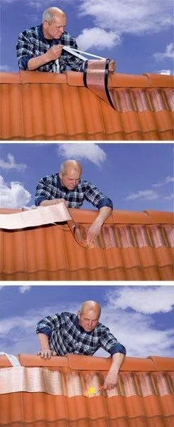 Dach-Reinigungsband 5 Meter und Nahtroller - 8