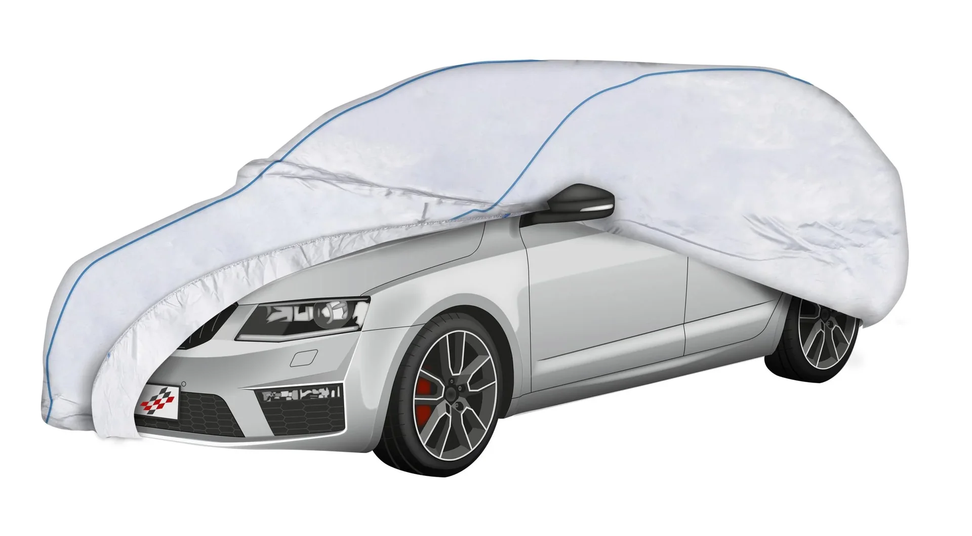 Autoabdeckplane Sun Reflect - Größe 7 - 488x176x148cm - 112g/m² - PES beschichtet - 4