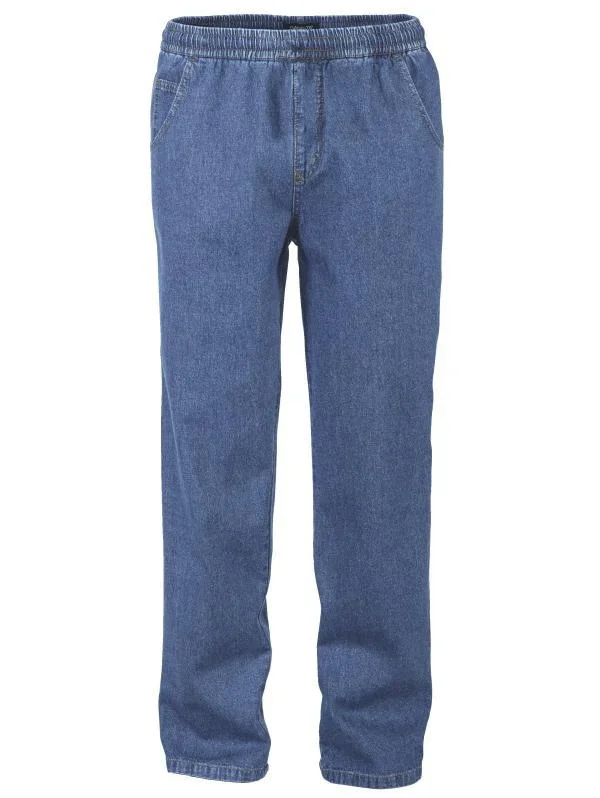 Schlupfjeans mit Dehnbund, Farbe indigo, Gr.48 - 1