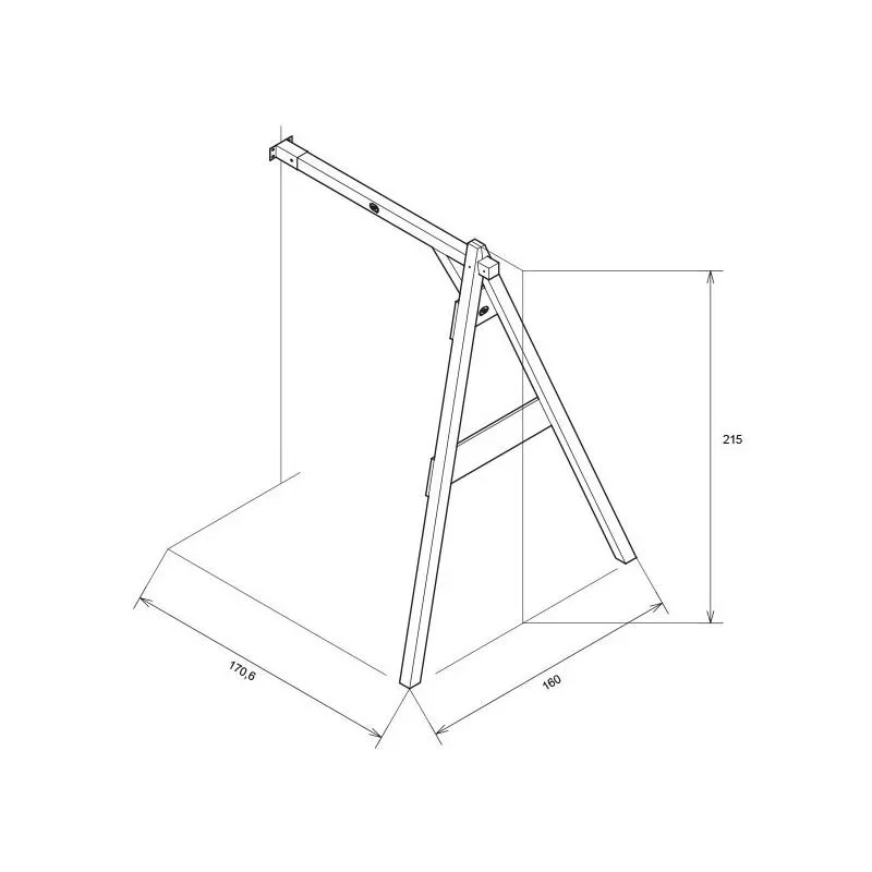 Single Swing Brown Wall mount - 0