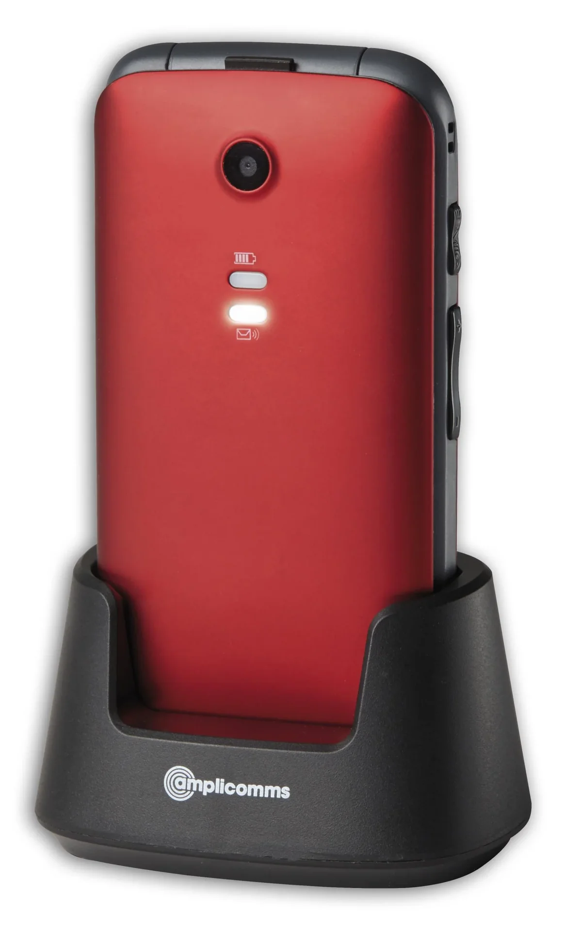 Mobiltelefon PowerTel M6750 klappbar, SOS Knopf und Ladeschale - 0