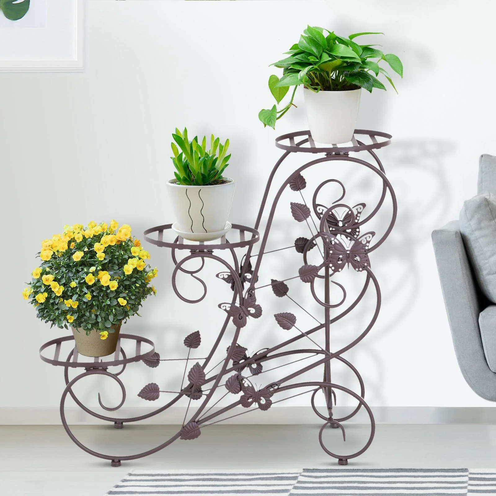 Dreistufiges Blumenständer - 3