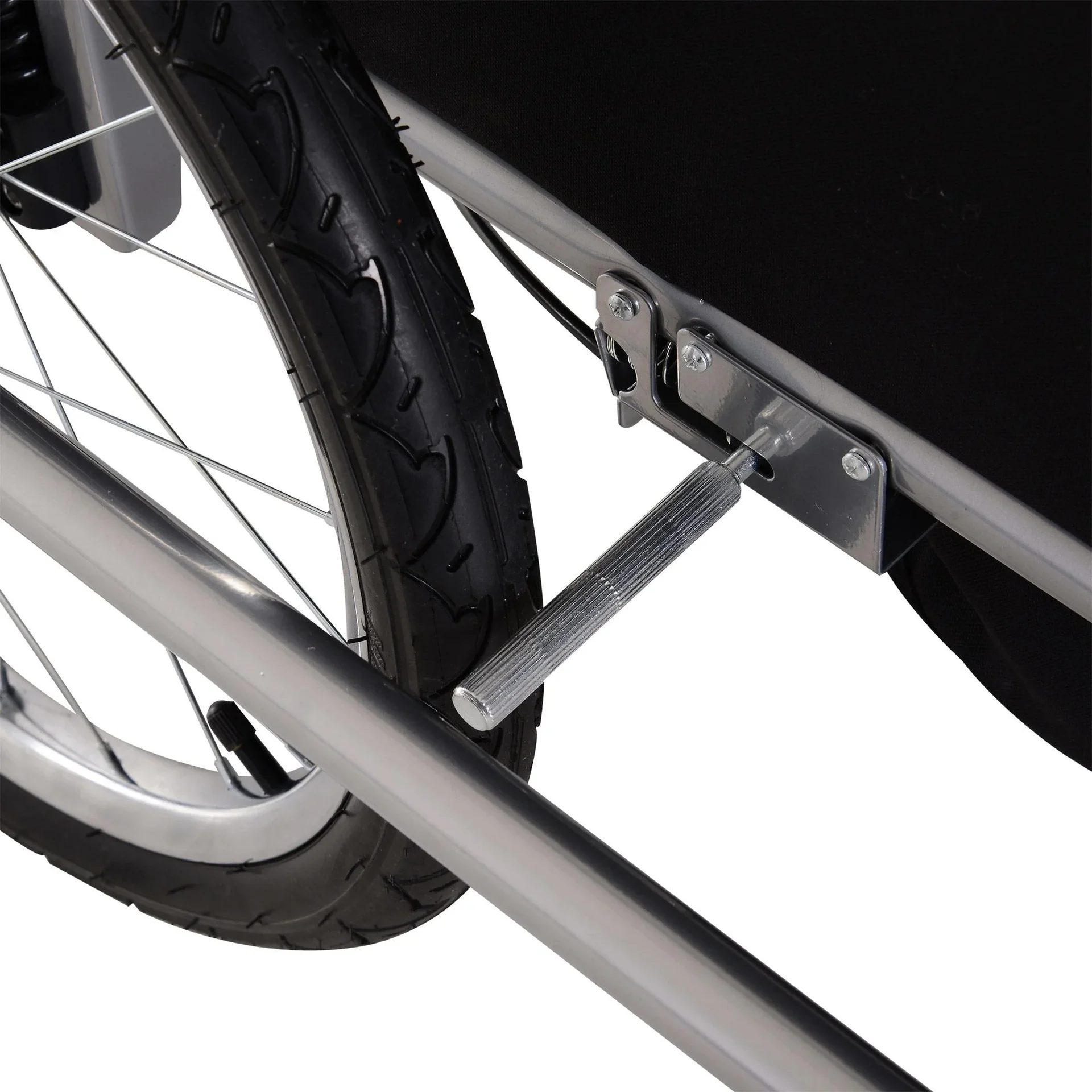 Fahrradanhänger Kinder Weiß-Schwarz 2 in 1 Jogger - 2