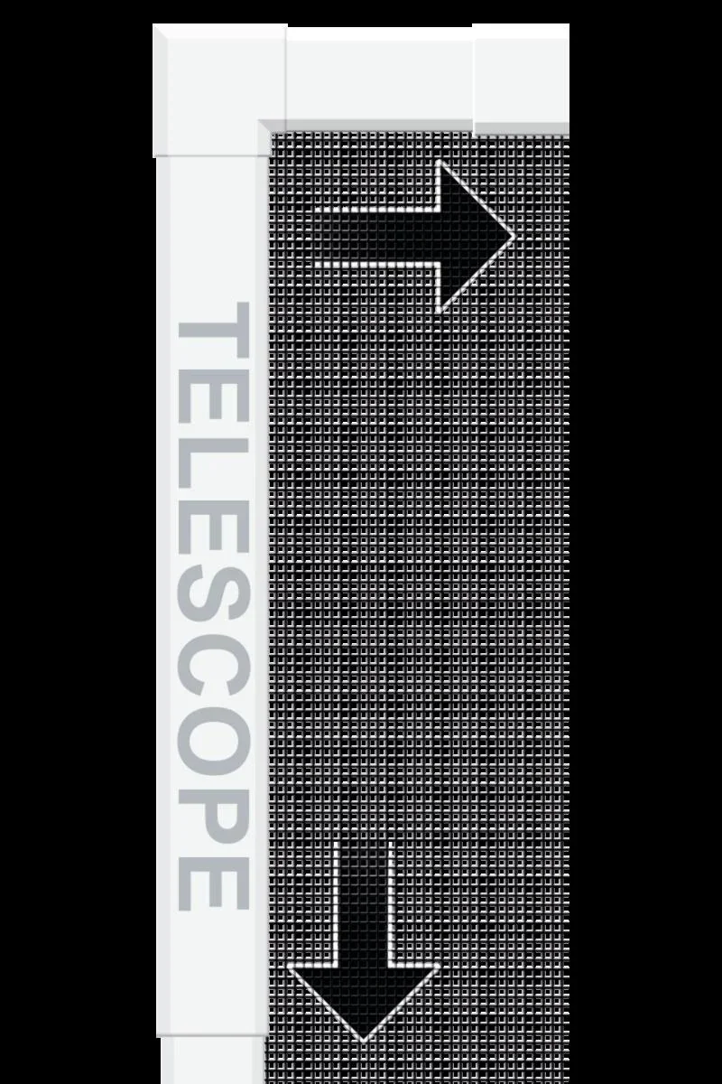 Fliegengitterfenster TELESCOPE, Farbe weiß - 1