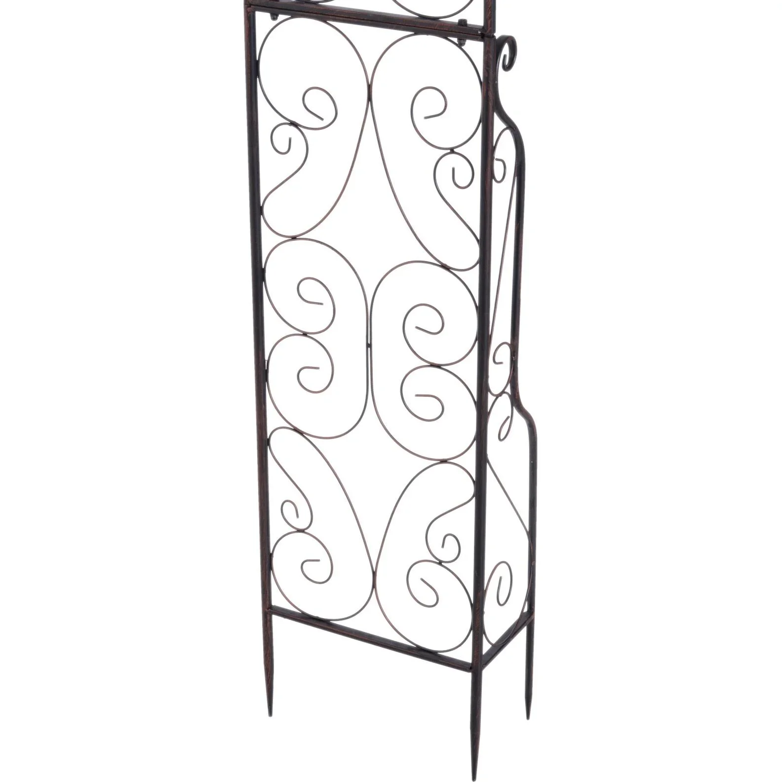 Torbogen Rankgitter Pflanzbogen Rosenbogen Garten Bogendach Metall 120 x 30 x 226 cm - 1