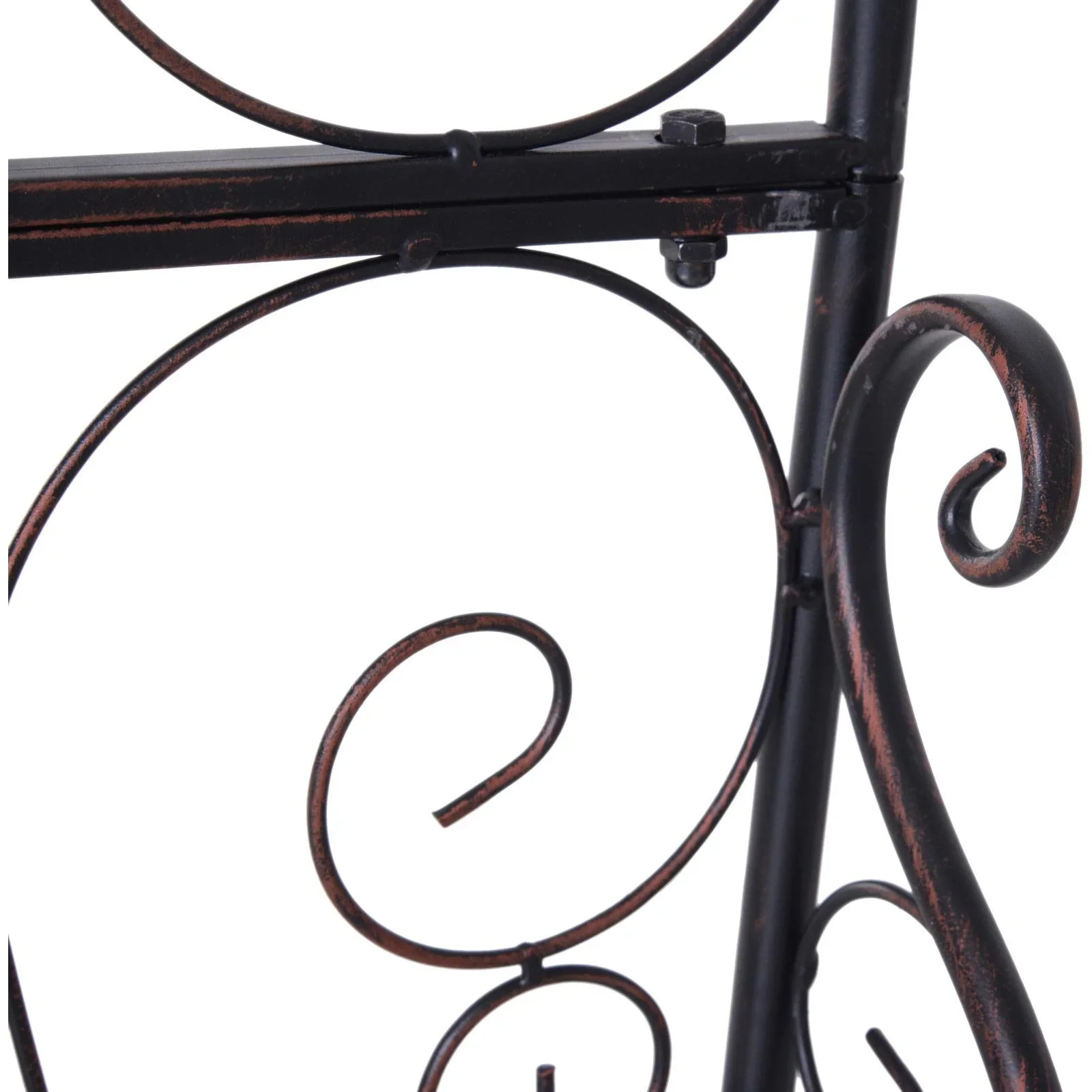 Torbogen Rankgitter Pflanzbogen Rosenbogen Garten Bogendach Metall 120 x 30 x 226 cm - 5