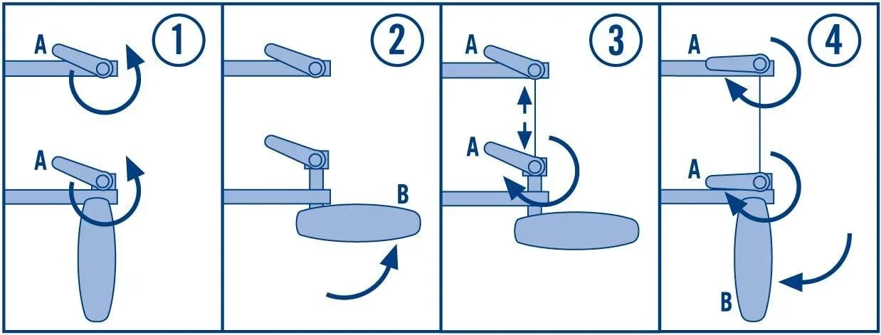 Profi Laubsägebogen mit Exzenter - Spannvorrichtung, 320 mm - 2