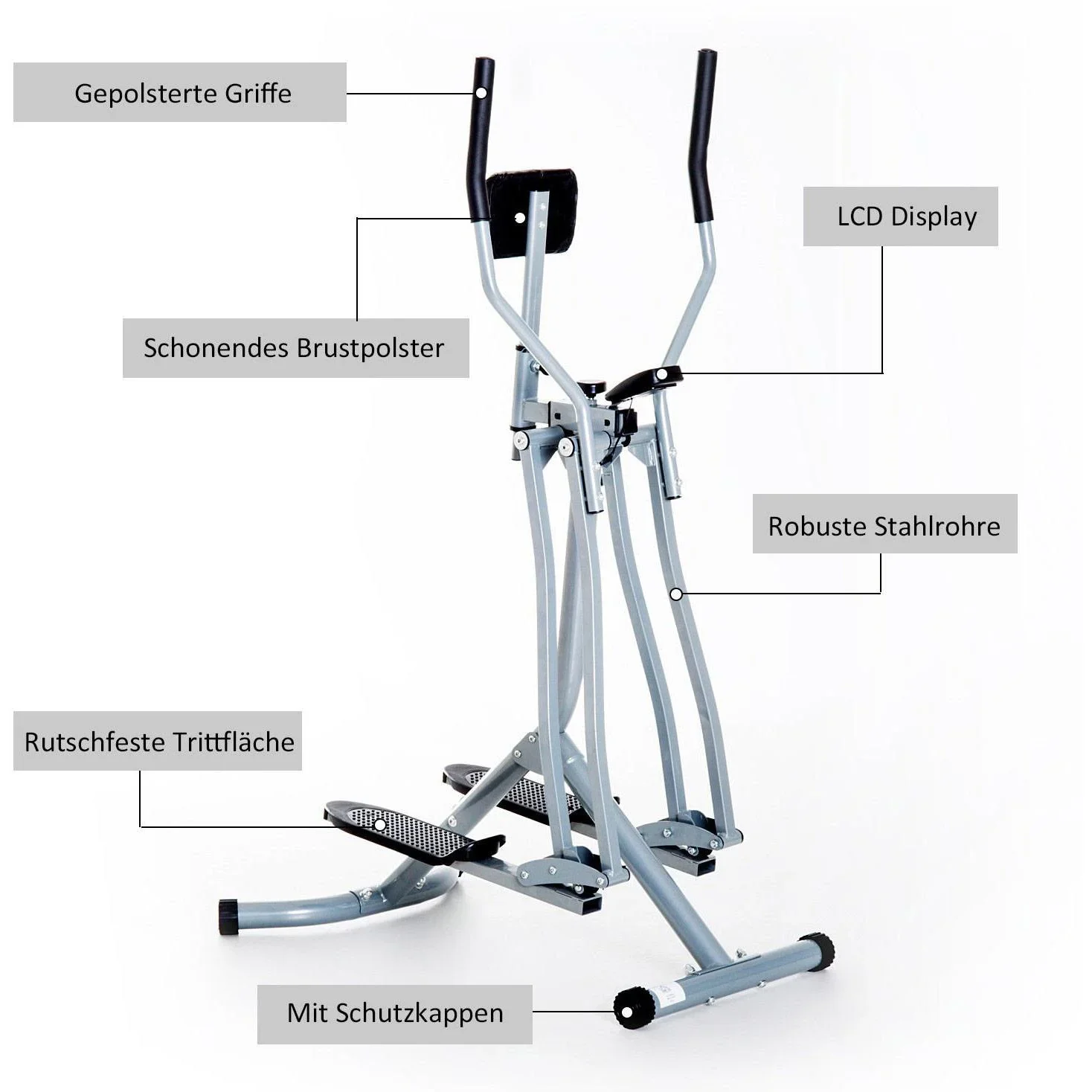 Crosstrainer mit LCD-Display - 3