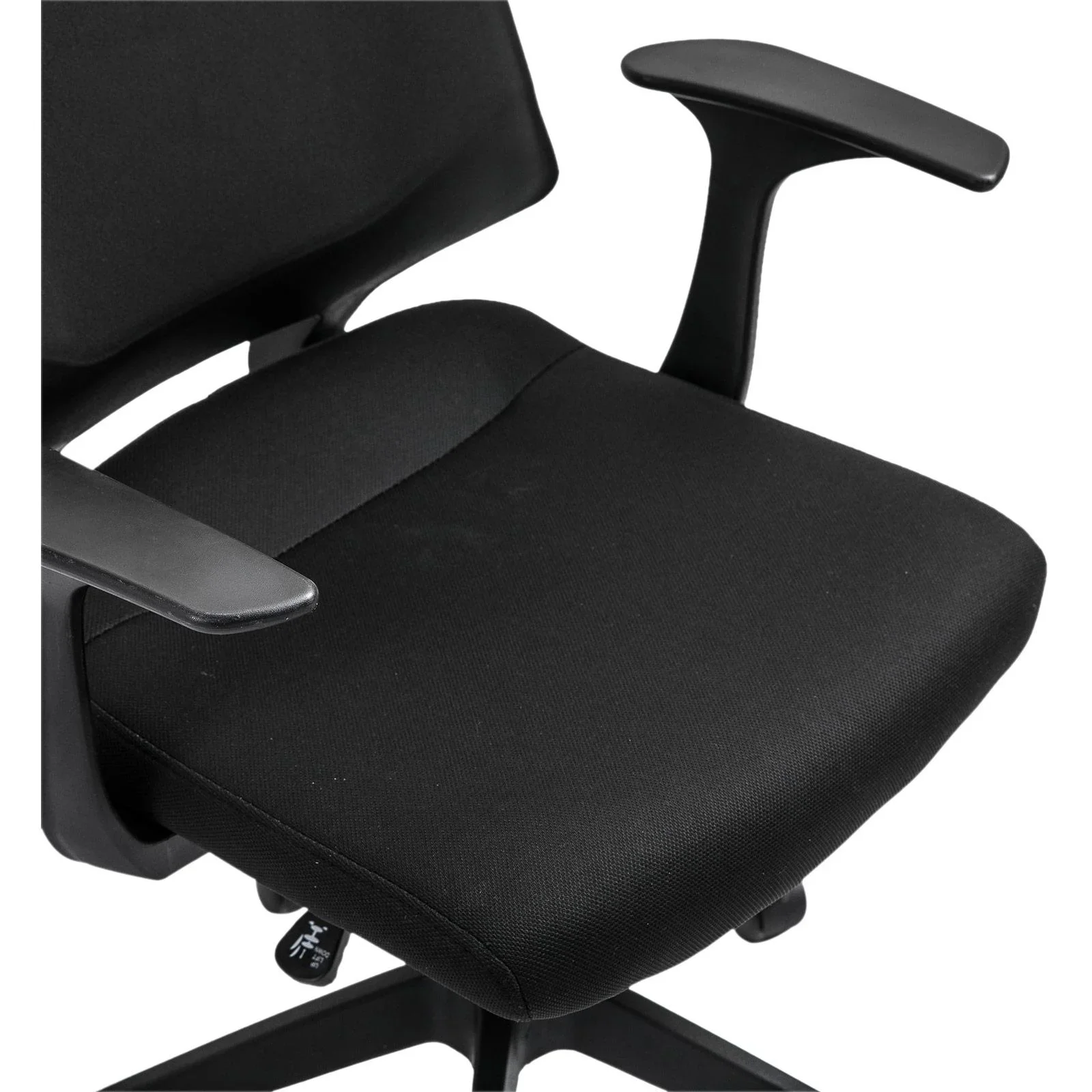 Drehstuhl Bürostuhl Schreibtischstuhl rollbar höhenverstellbar ergonomisch gepolstert Schwarz 62 x 55 x (92 101) cm - 4