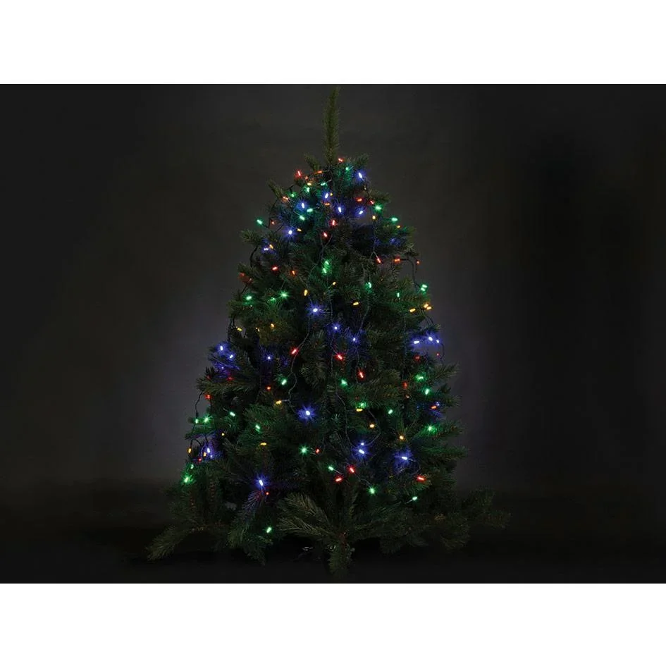 Vellight Weihnachtsbeleuchtung - für Weihnachtsbäume bis zu 240 cm - 330 LEDs - Mehrfarbig - Innen & Außen - 4
