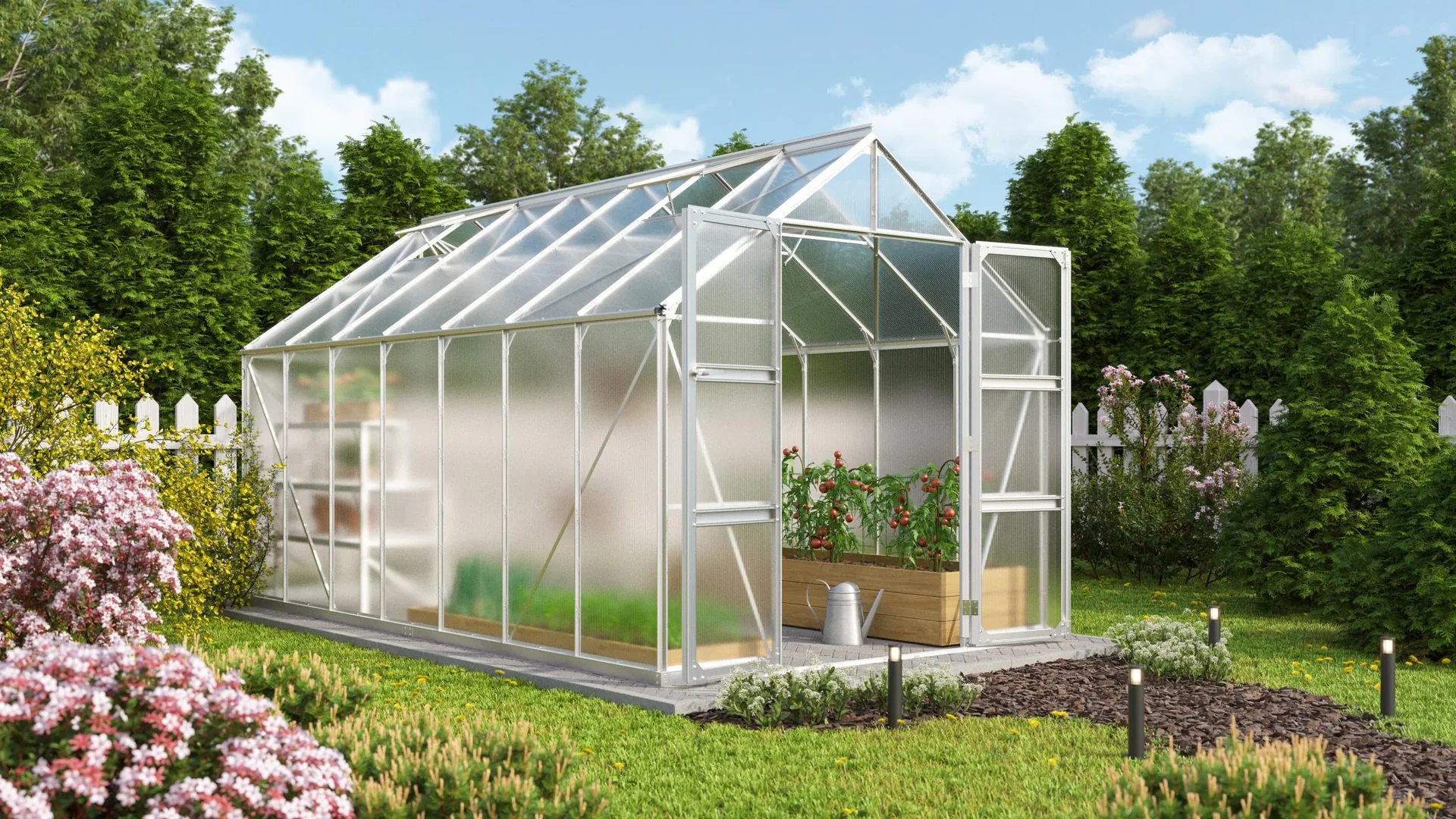 Gewächshaus Domus 11500 HKP 6 mm, Farbe alu - 0