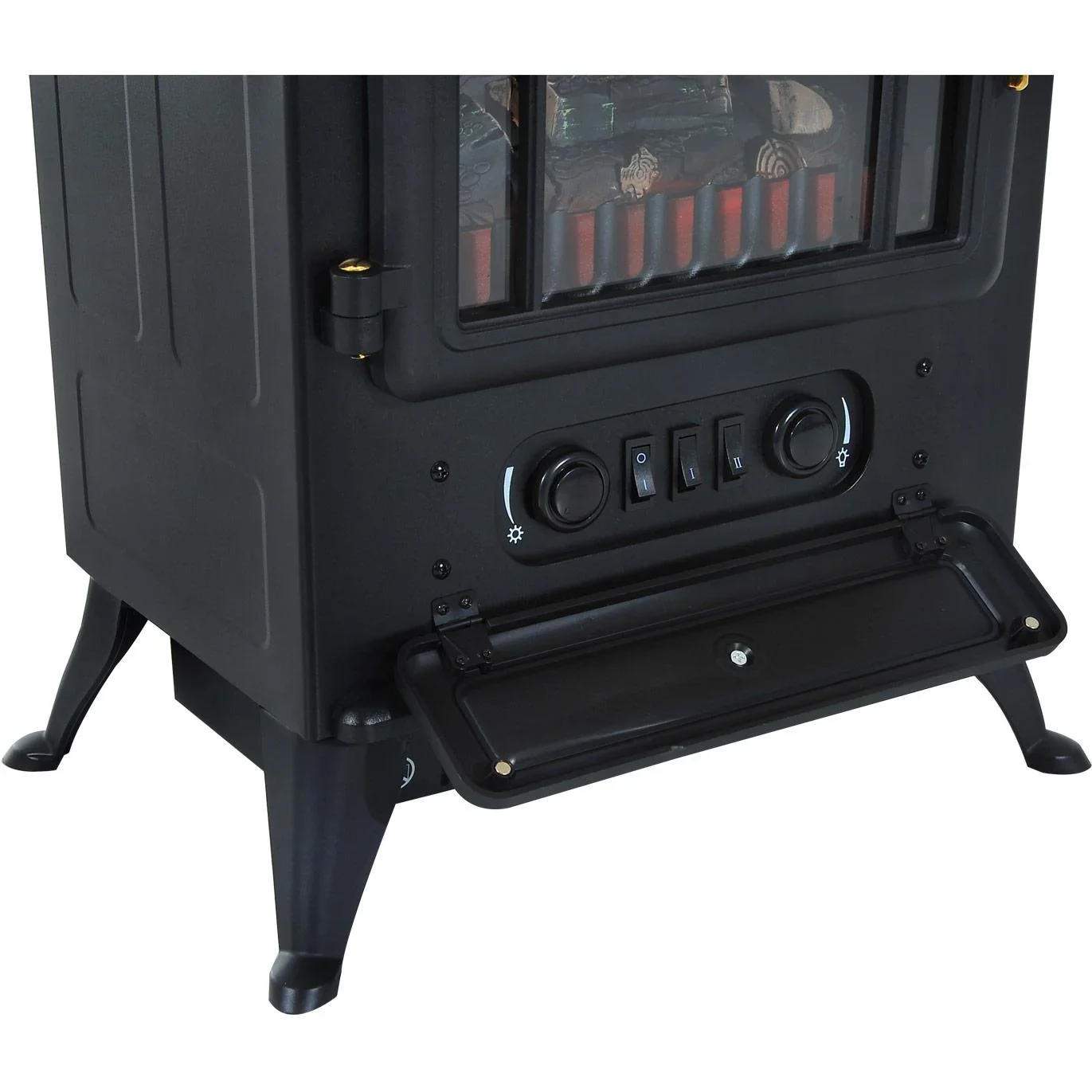 Elektrokamin Standkamin 1850 Watt Schwarz - 0