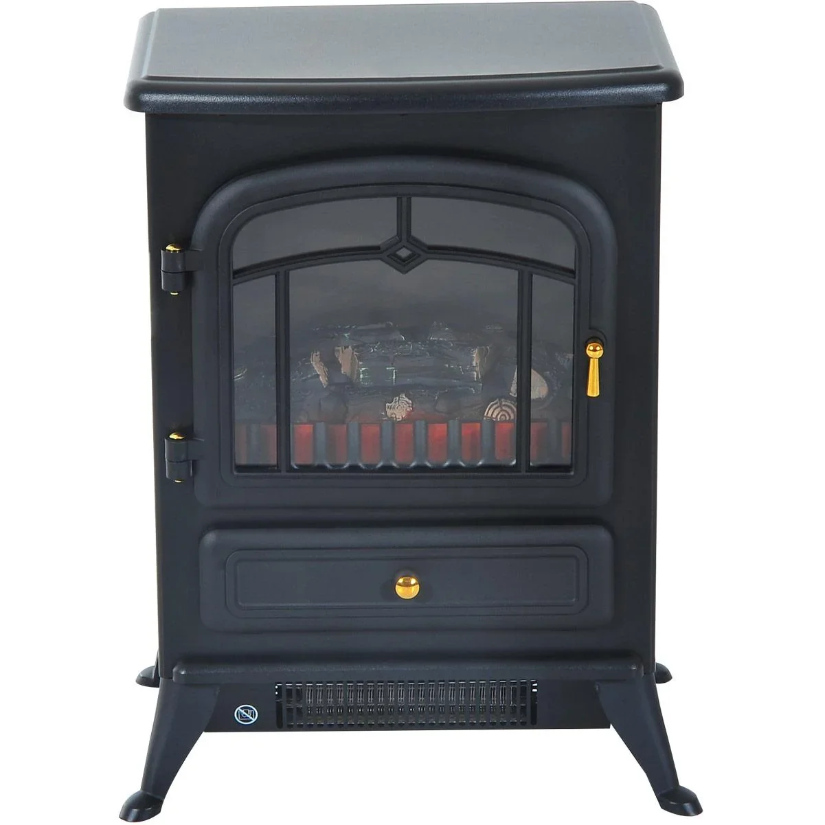 Elektrokamin Standkamin 1850 Watt Schwarz - 2