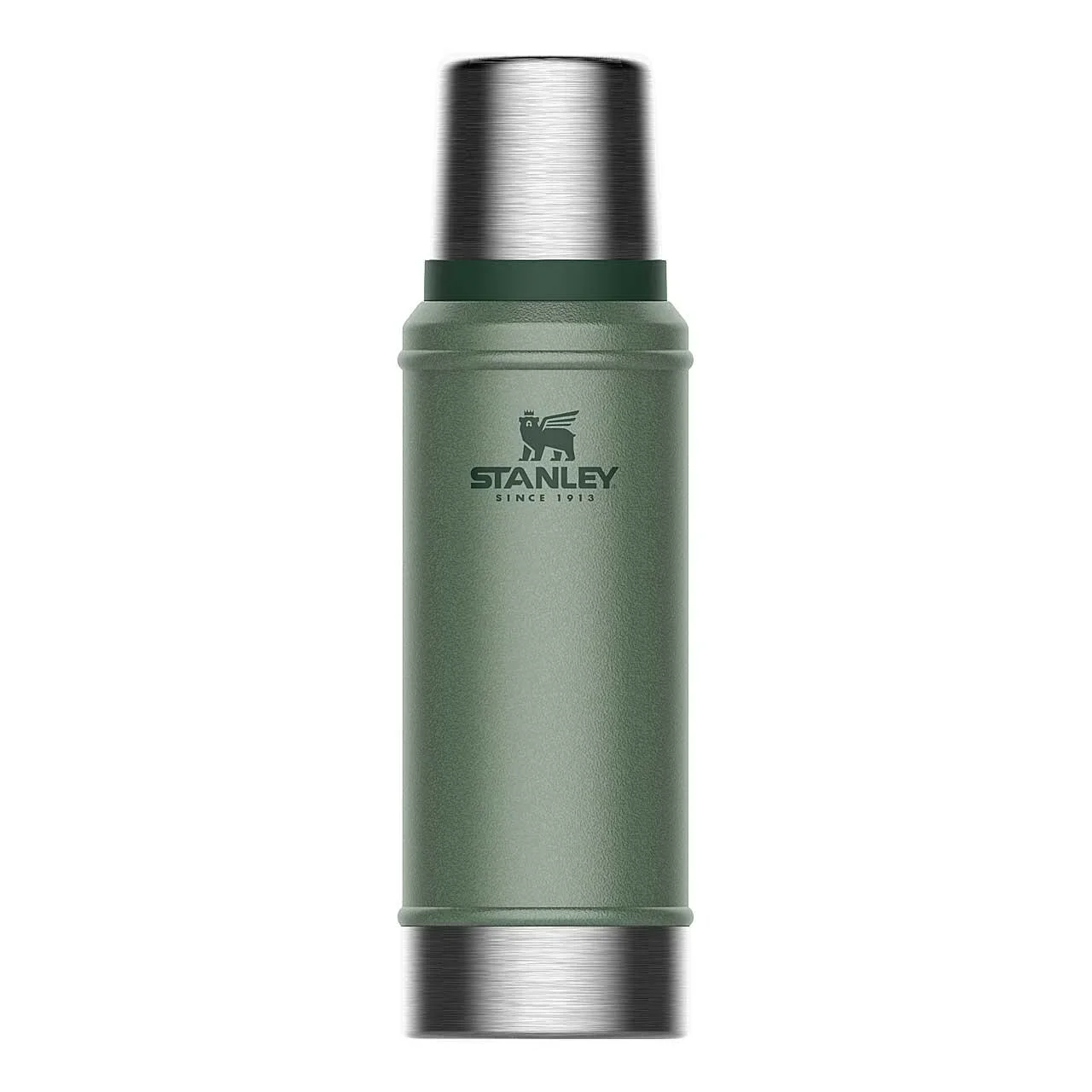 Classic Vakuum-Flasche 0,75 l, Hammertone grün, doppelwandige Vakuumisolierung, Trinkbecher - 4