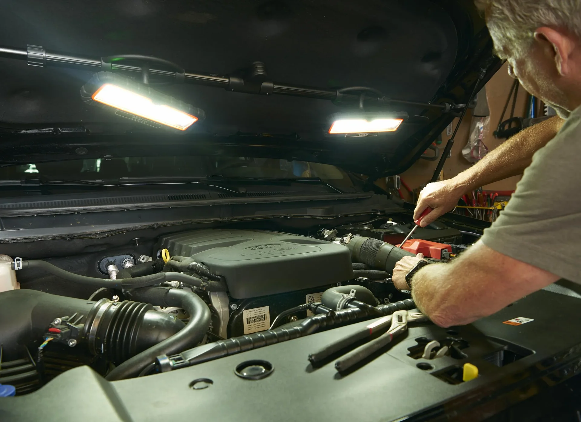 COB-LED Flutlicht "Power-Akku-Strahler" - 0