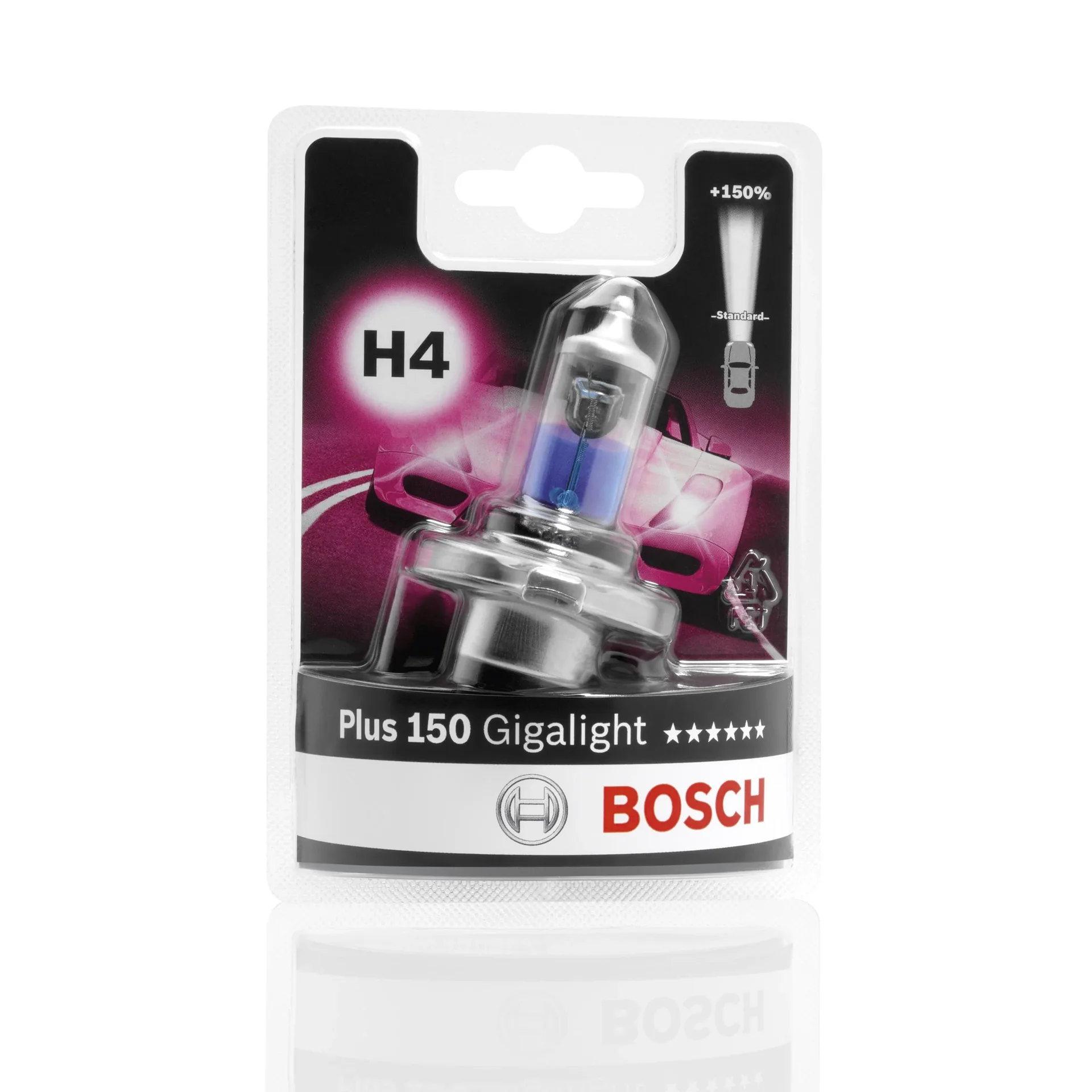 Bosch Glühlampe Gigalight Plus 150 - H4 - 12 Volt/60/55 Watt - Sockel P43T - 2