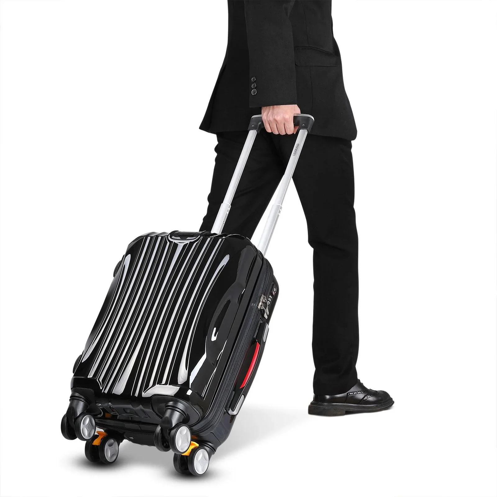 Hartschalenkoffer Ikarus Black M aus ABS 38l 55x35x20cm - 1