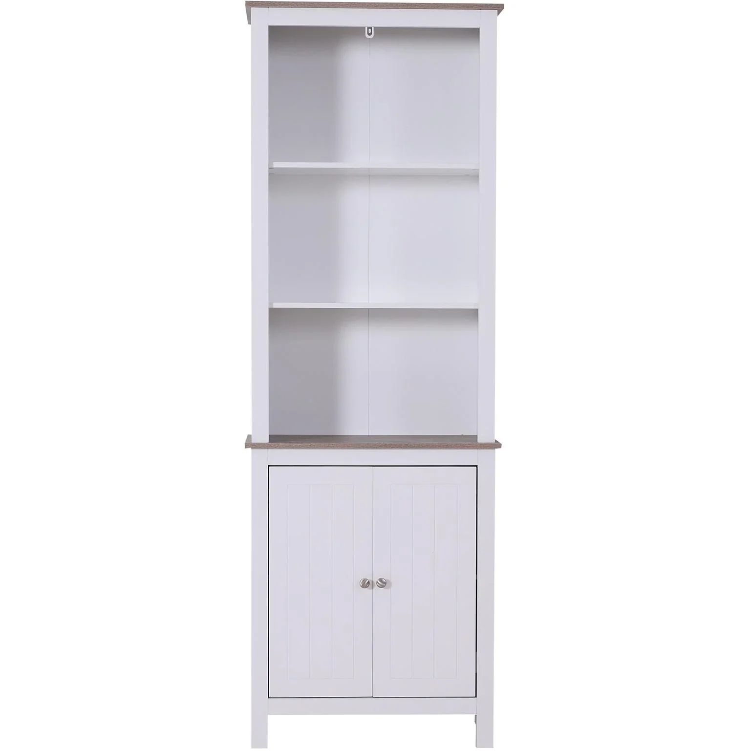 Büroschrank Büroregal Lagerschrank Aktenschrank Bücherschrank 3 x Fach Holz 60 x 30 x 175 cm - 2