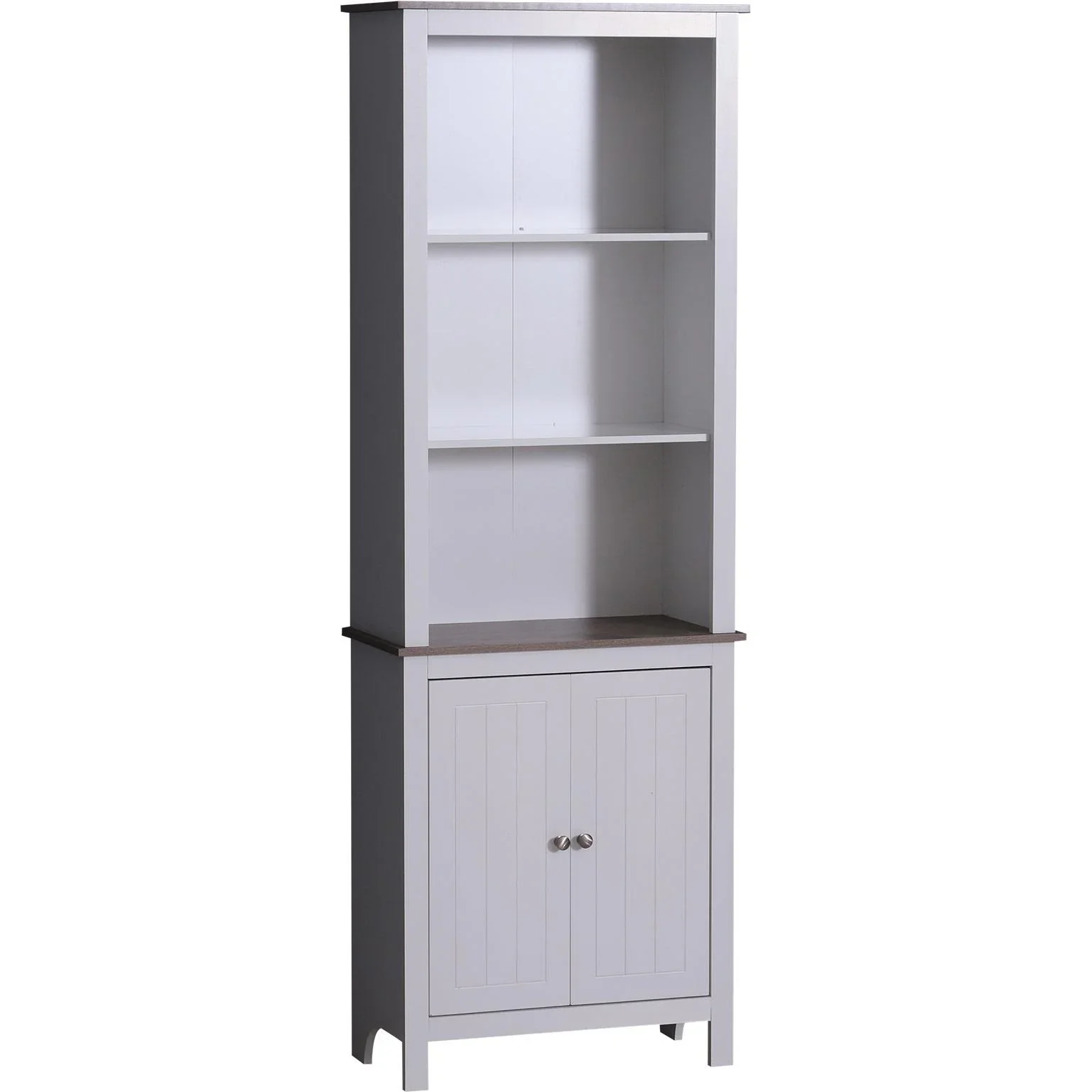 Büroschrank Büroregal Lagerschrank Aktenschrank Bücherschrank 3 x Fach Holz 60 x 30 x 175 cm - 5