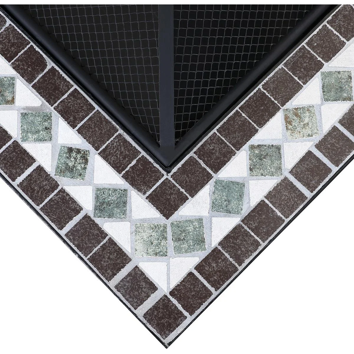 Mosaik Feuerschale Quadrat 76x76cm - 4