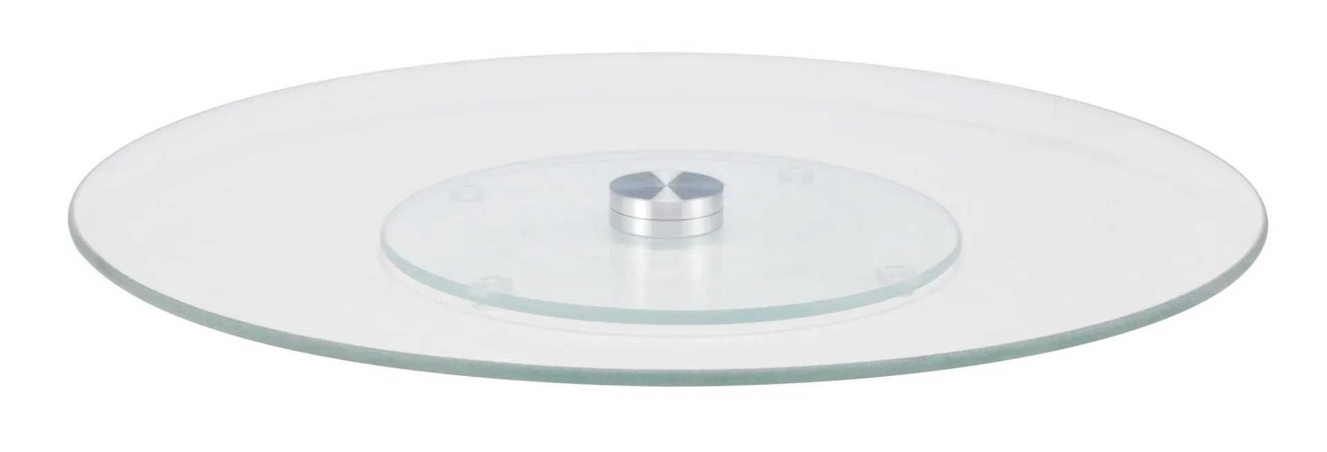 Drehbare Servierplatte Glas Ø 30 cm - 0