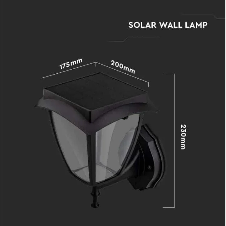 VT-982 Sevilla Solar-Wandleuchte Solar-LED-Lampe - 2 Lichtfarben - 3