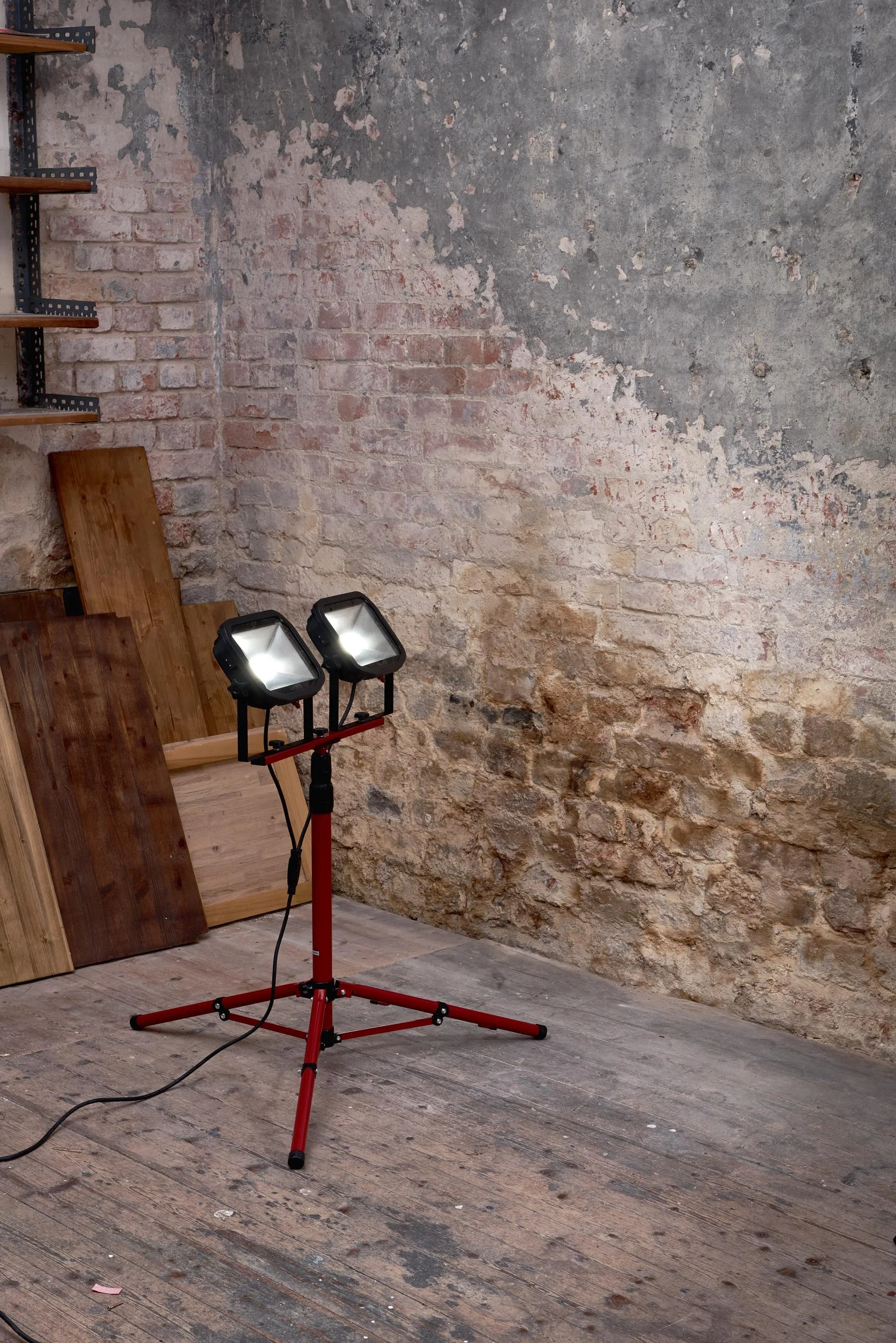Stativstrahler 2 x 3000 Lumen 5000 K 3 m Kabel Y - Verbindung - 7