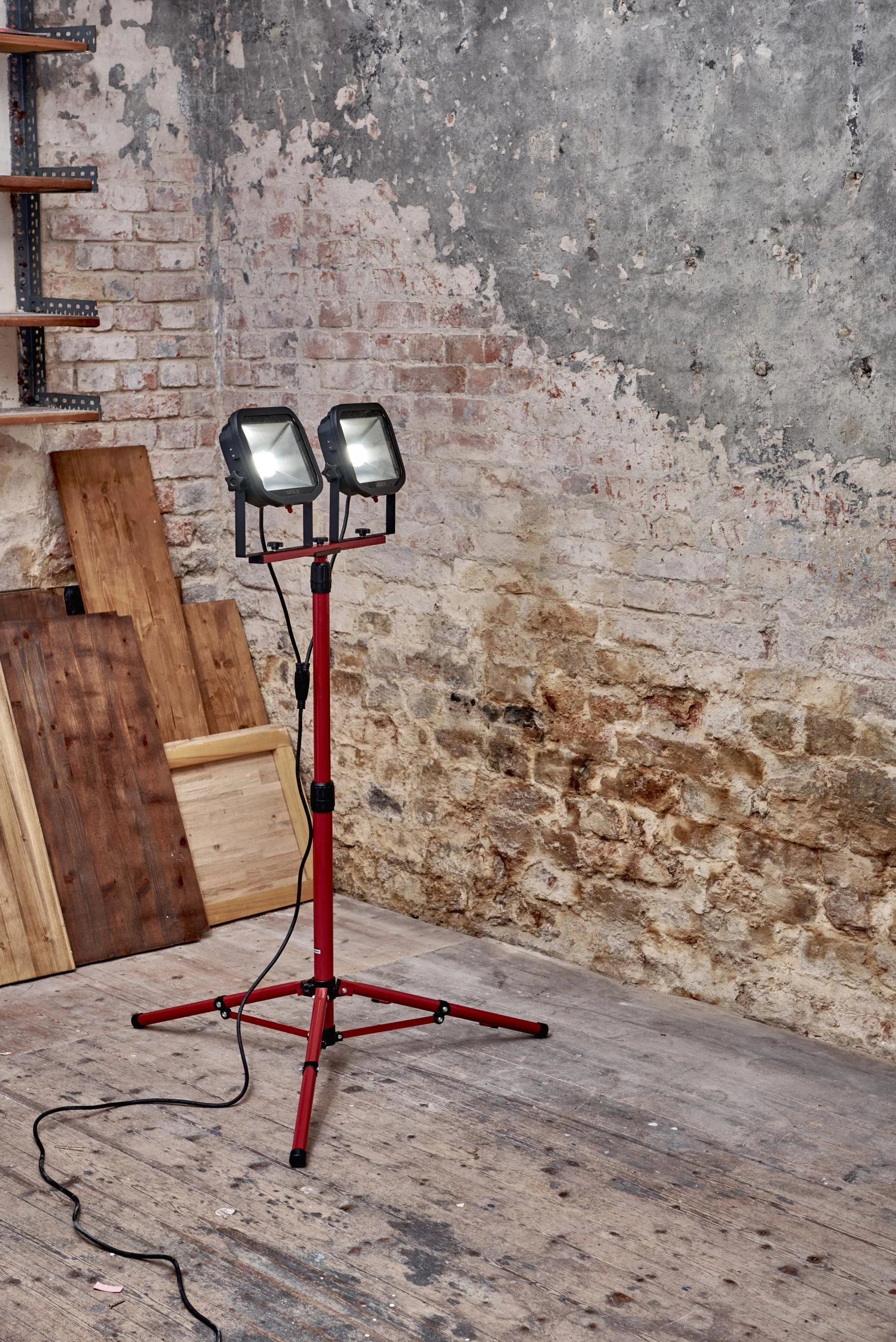 Stativstrahler 2 x 3000 Lumen 5000 K 3 m Kabel Y - Verbindung - 9