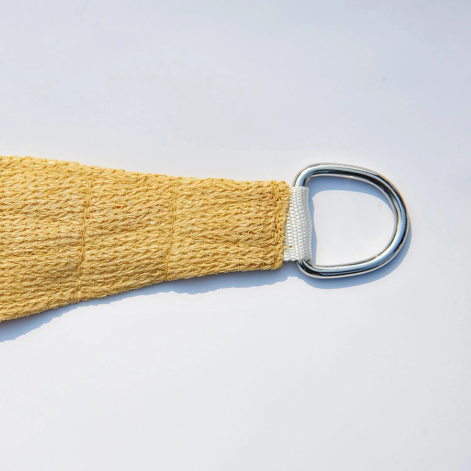 Sonnensegel Sonnenschutz Dreieck Sand 5x5x5 m HDPE - atmungsaktiv - 0