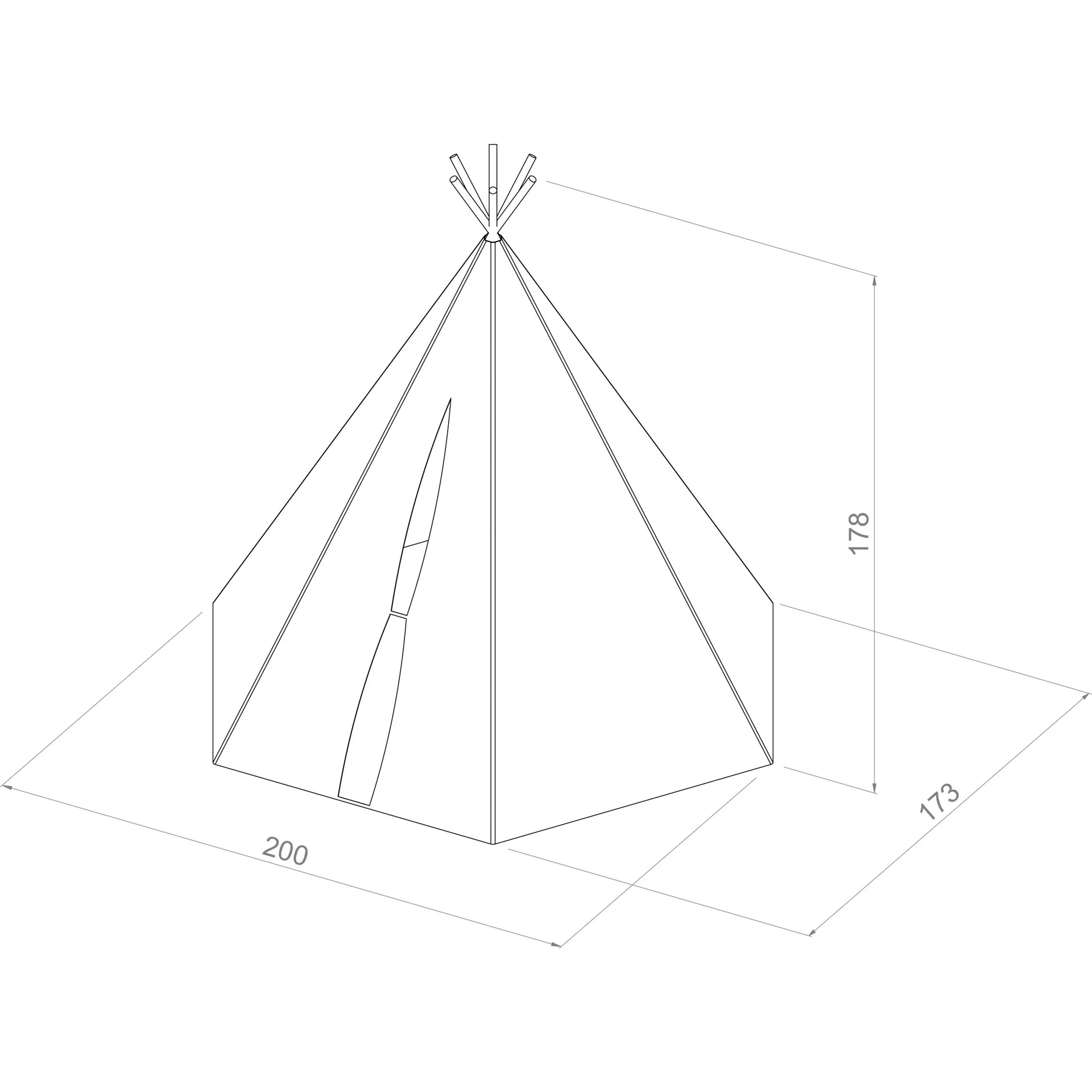 Lumo Spielzelt mit Beleuchtung (Blau) - 2