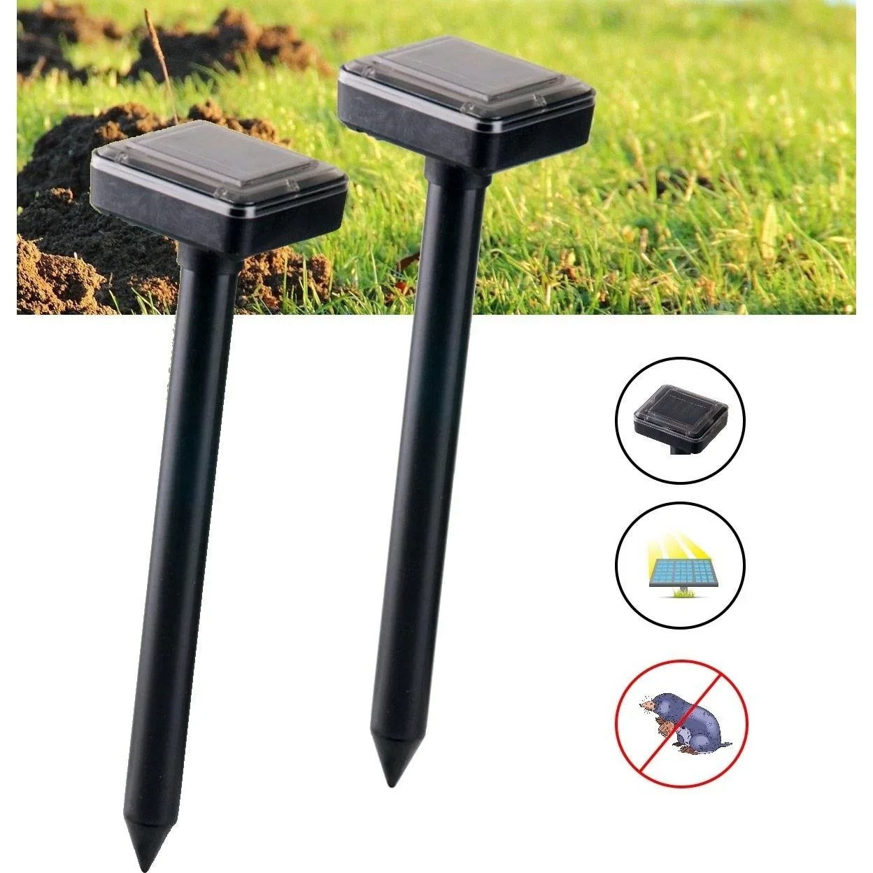 4x Guard'n care solarbetriebenes Maulwurfschutzmittel - 3