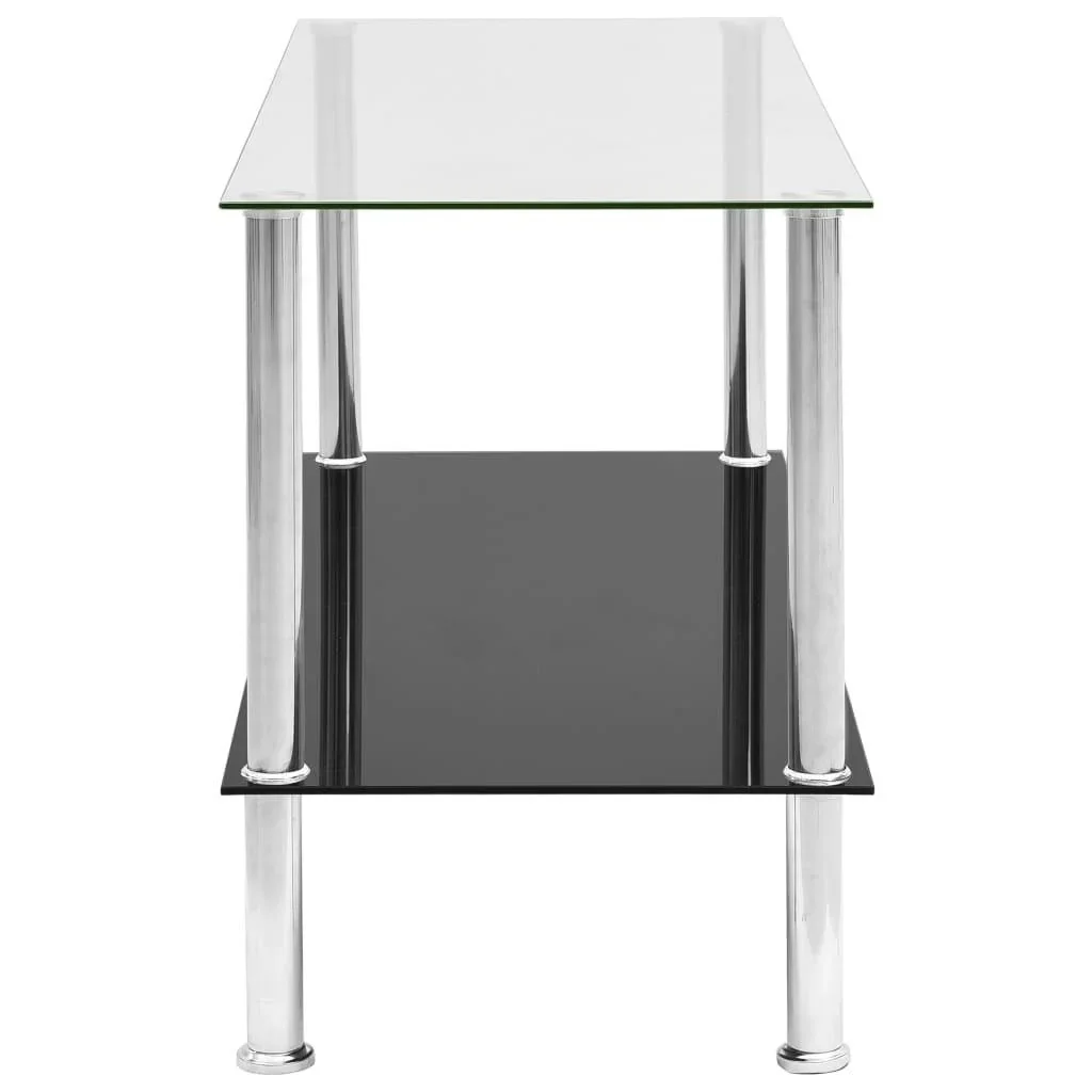 Couchtisch 110x43x60 cm gehärtetes Glas transparent - 0