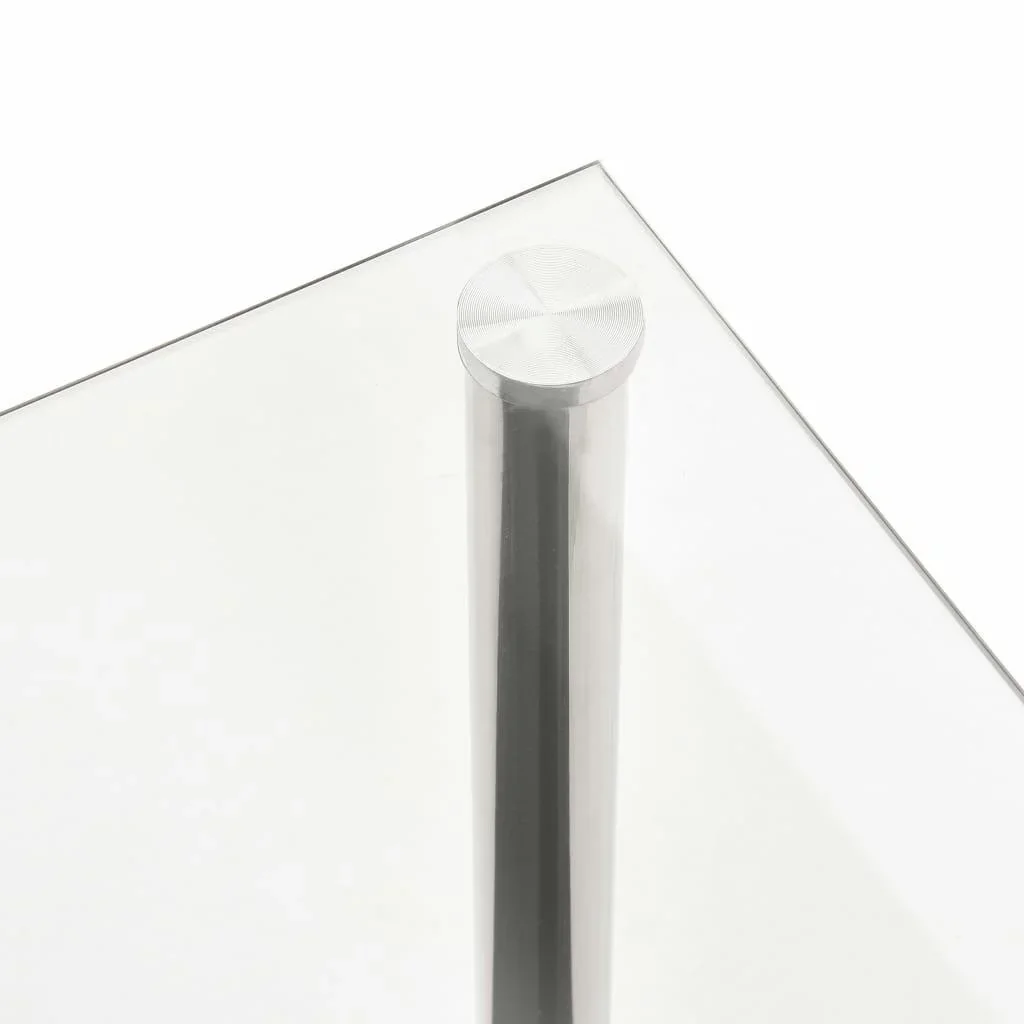 Couchtisch 110x43x60 cm gehärtetes Glas transparent - 4