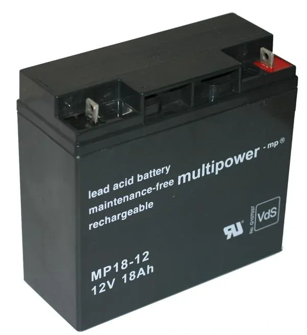 Blei Vlies Akku 12V, 18,0Ah, M5 Gewinde, VdS - 0